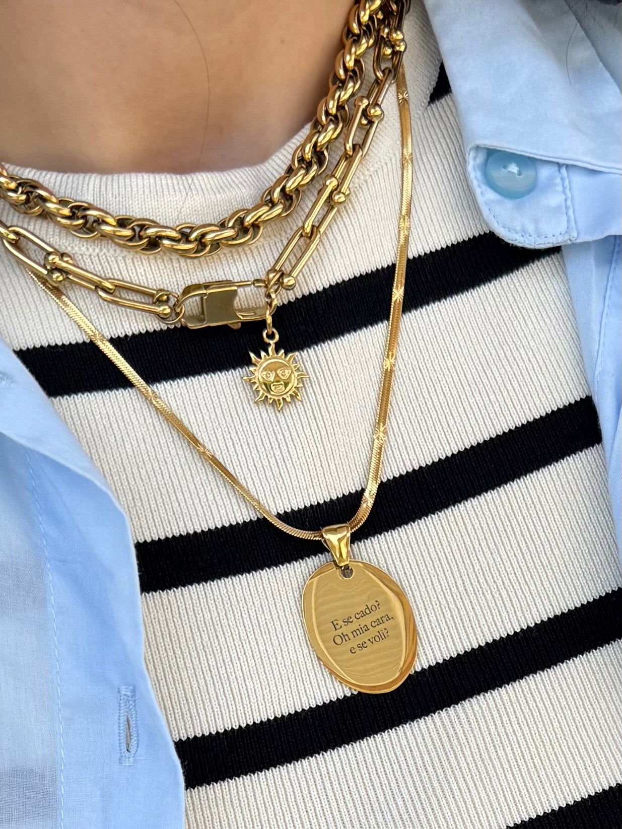 Base Collana Snake martellata personalizzabile - Bilè