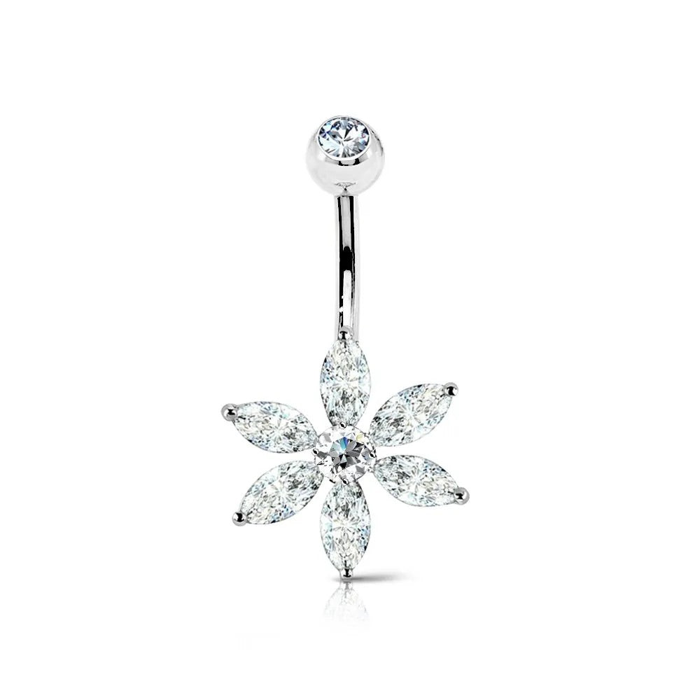 Piercing Flower Ombelico