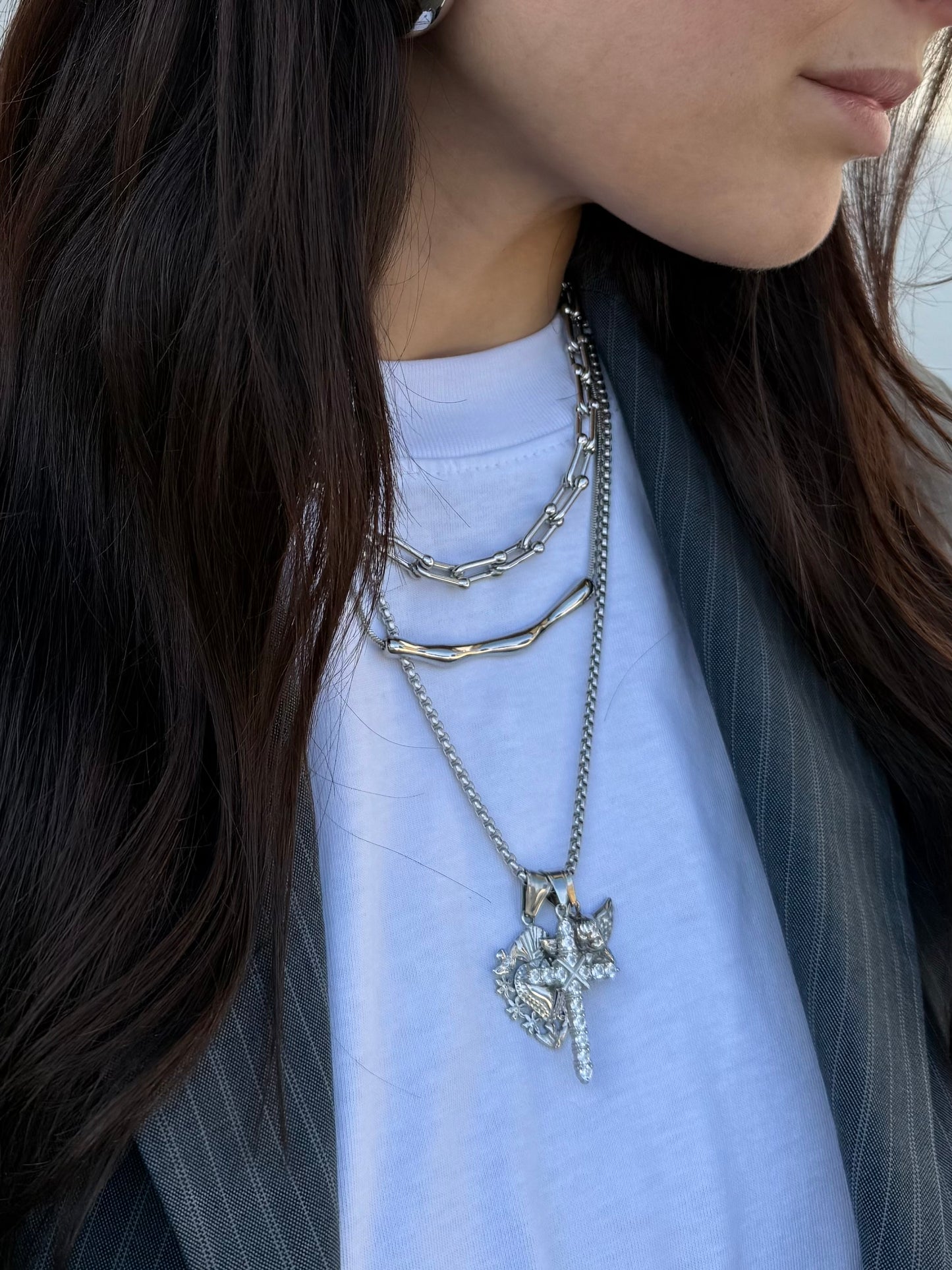 Base Collana Stone Lunga Personalizzabile