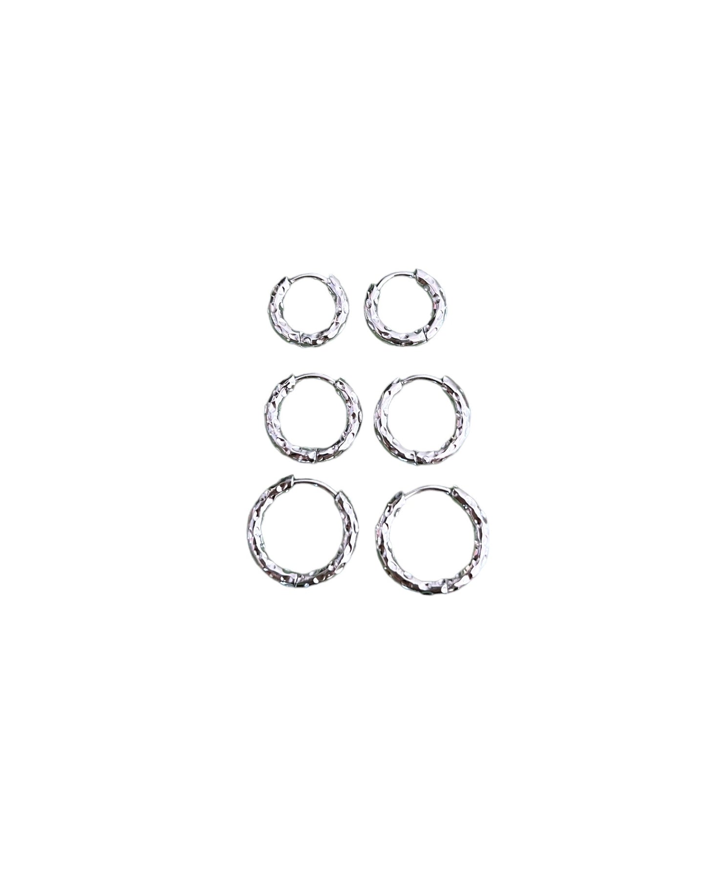 Set cerchietti martellati
