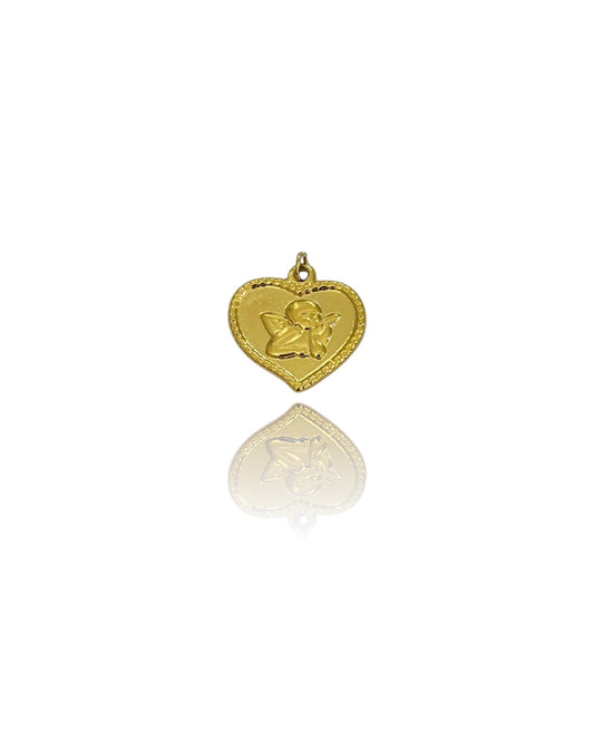 Ciondolo Cuore Angelico Personalizzabile