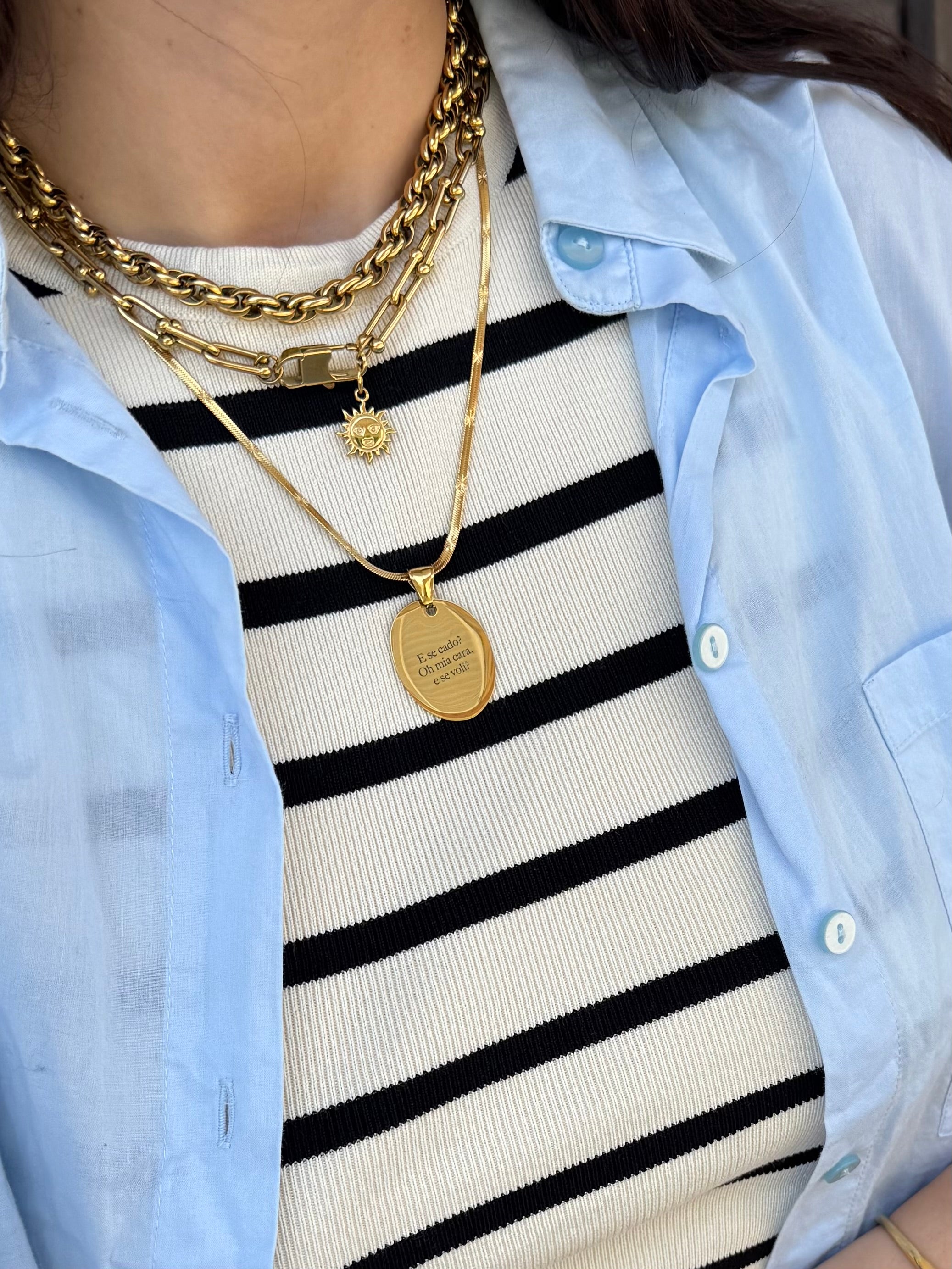 Base Collana Snake martellata personalizzabile - Bilè