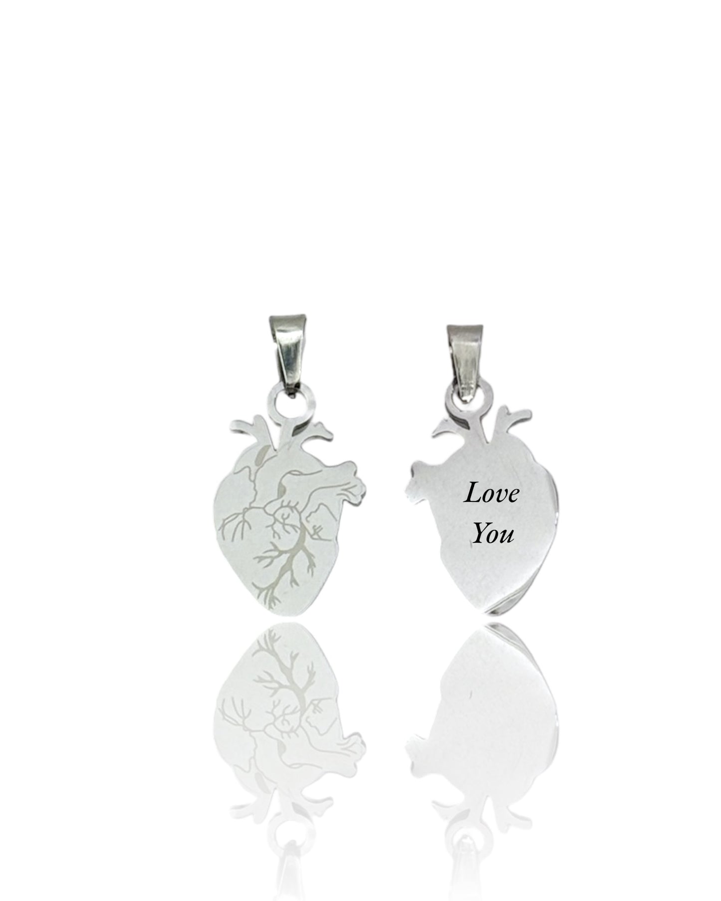 Ciondolo Cuore Anatomico Personalizzabile