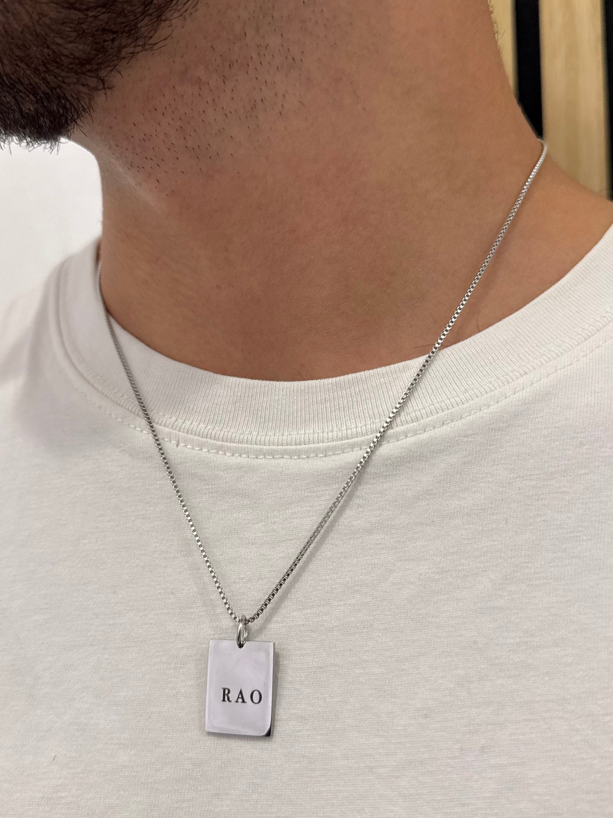 Ciondolo raccontami di te unisex personalizzabile - Bilè