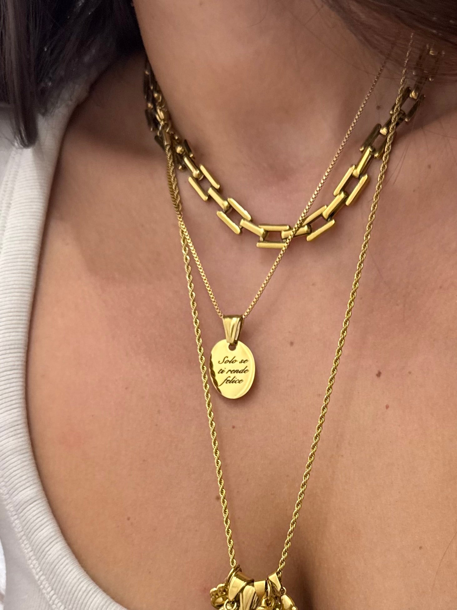 Ciondolo Solo se ti rende felice - Bilè