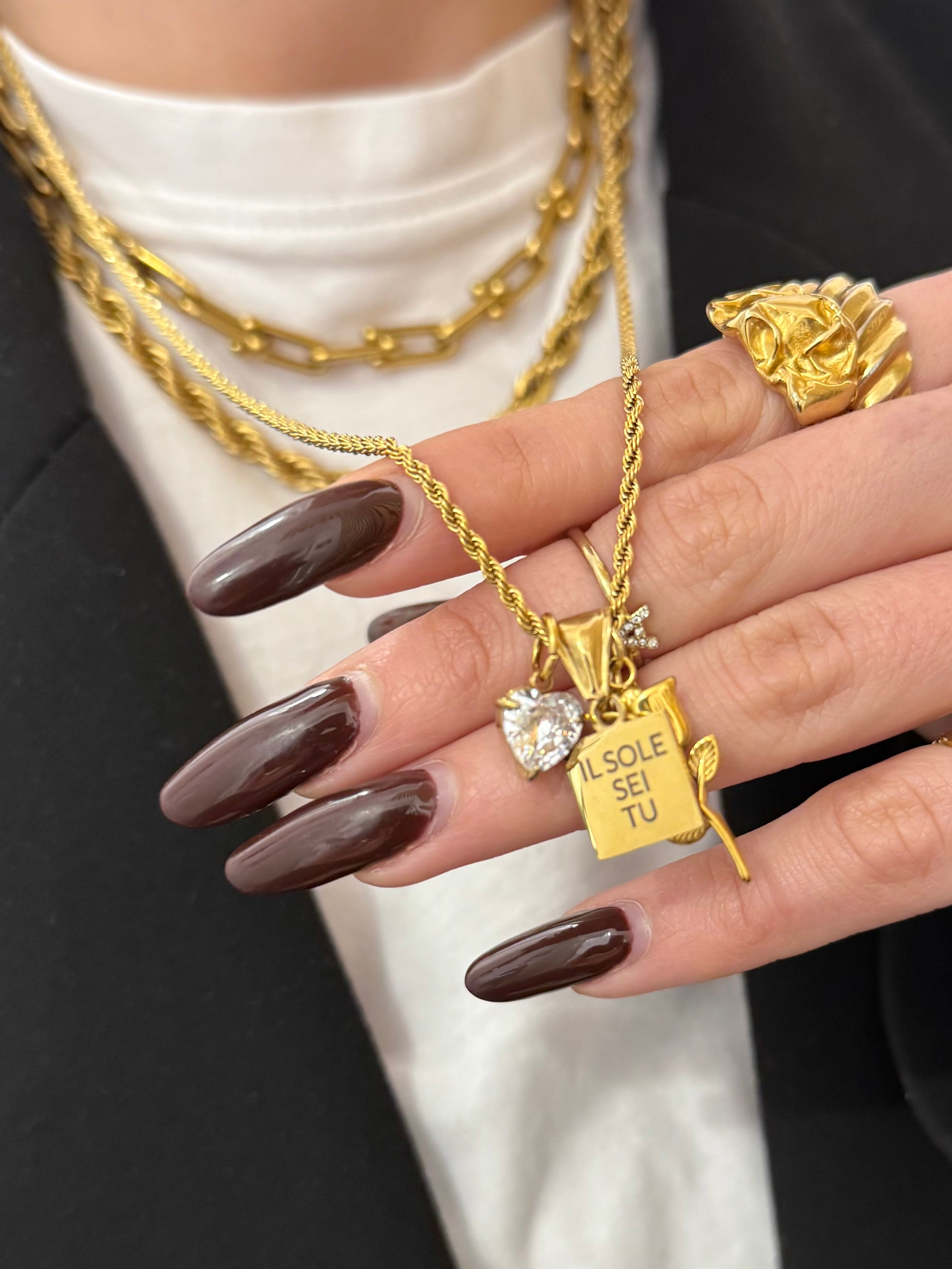 Base collana torcion lunga - Bilè