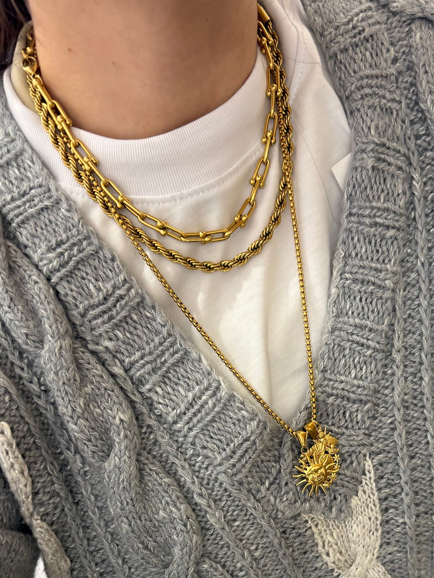 Base Collana Stone Lunga Personalizzabile
