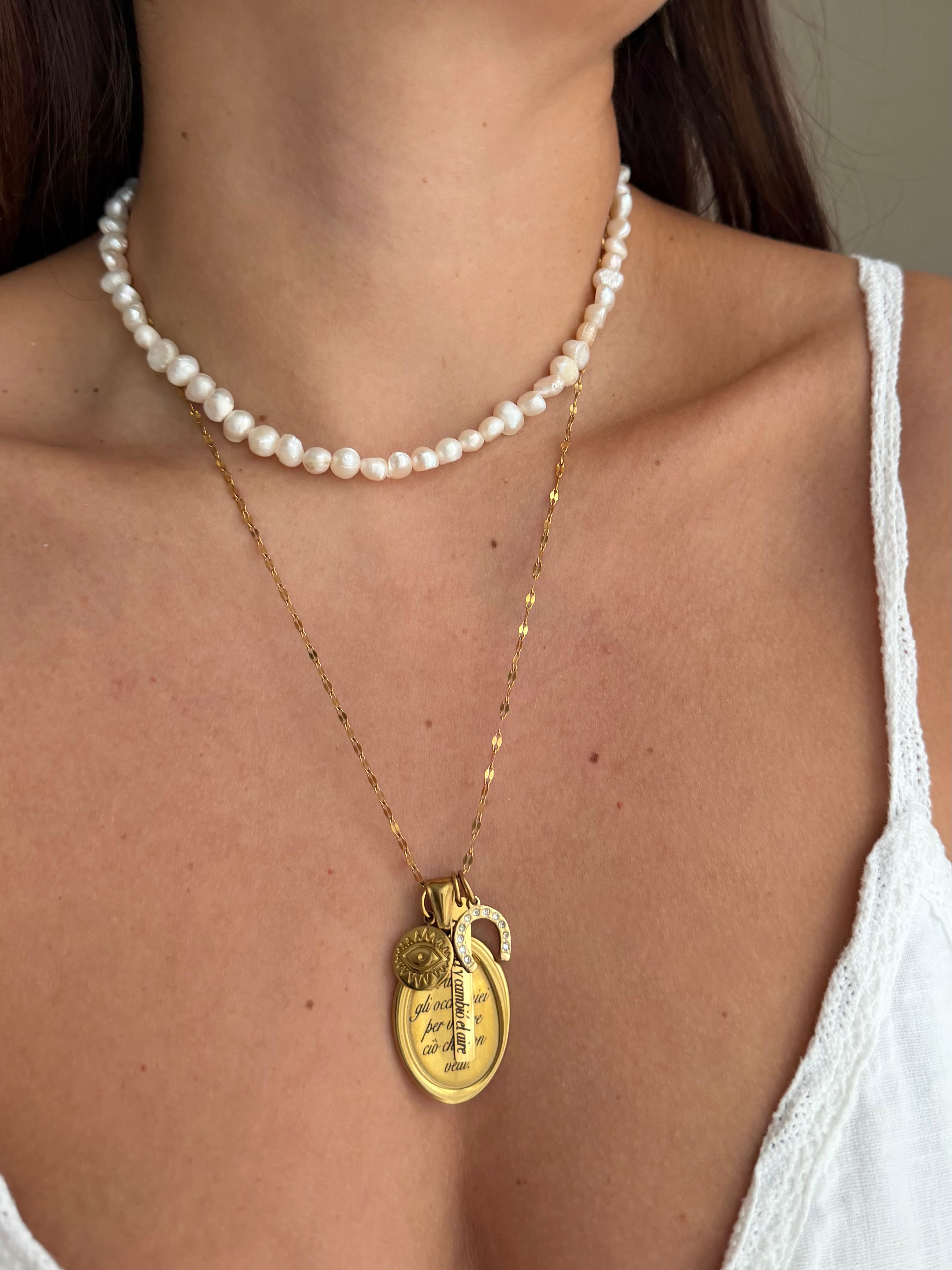Collana in perle d’acqua dolce girocollo