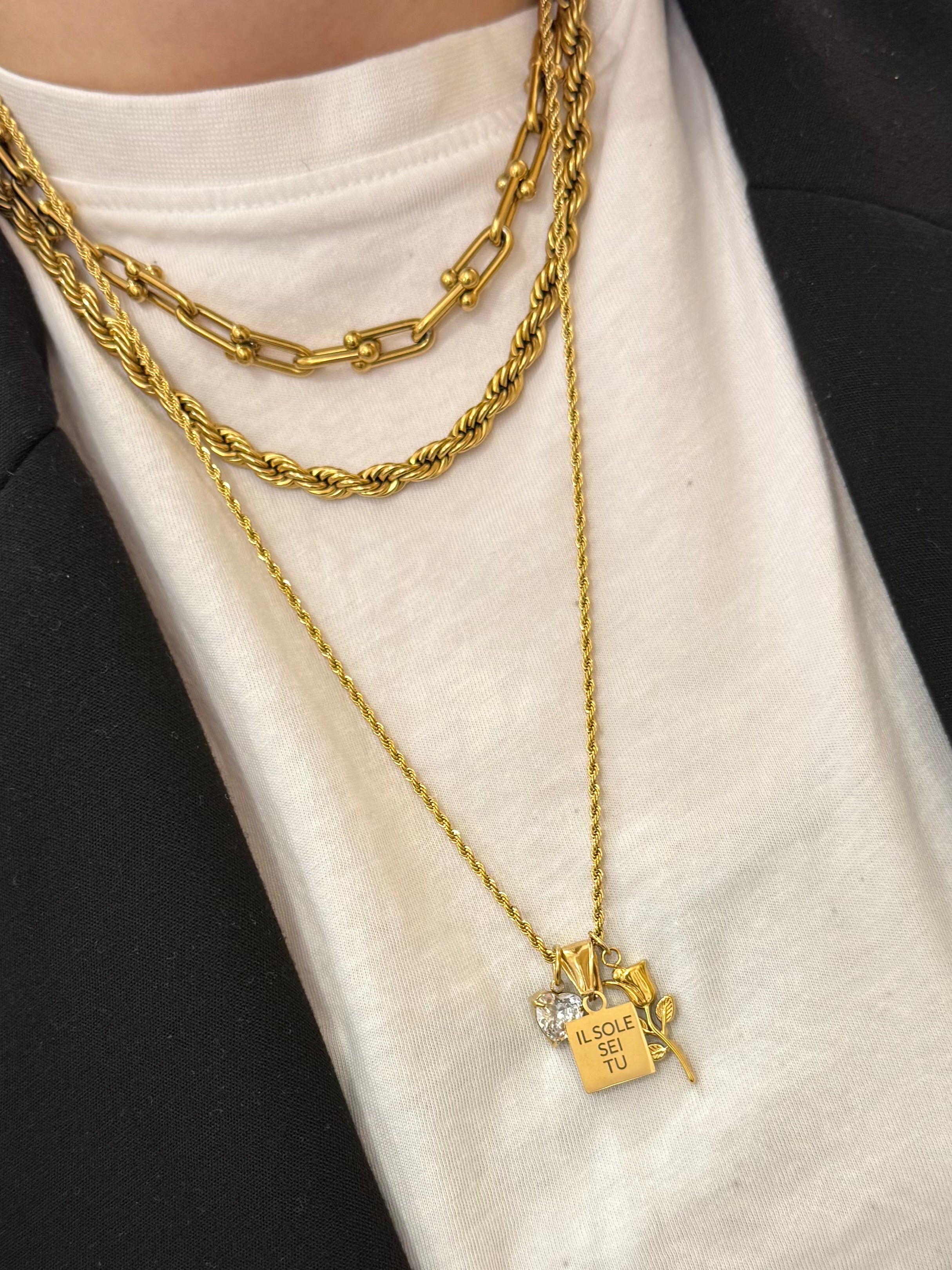 Base collana torcion lunga - Bilè