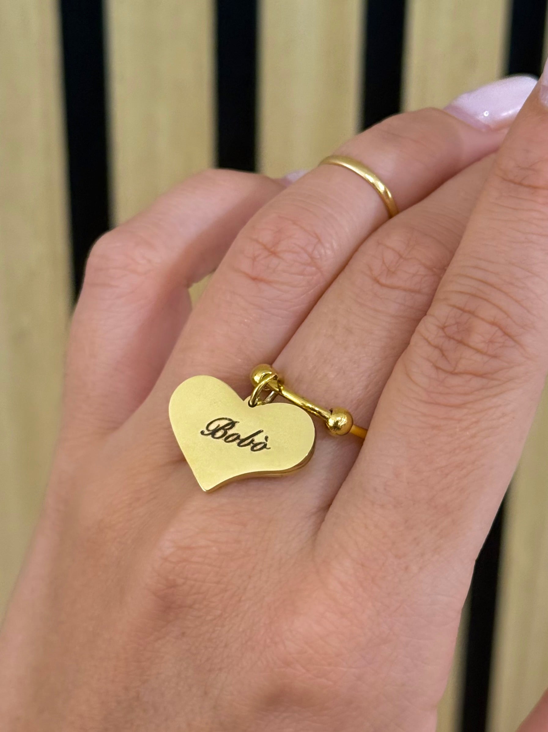 Anello Cuore personalizzabile - Bilè