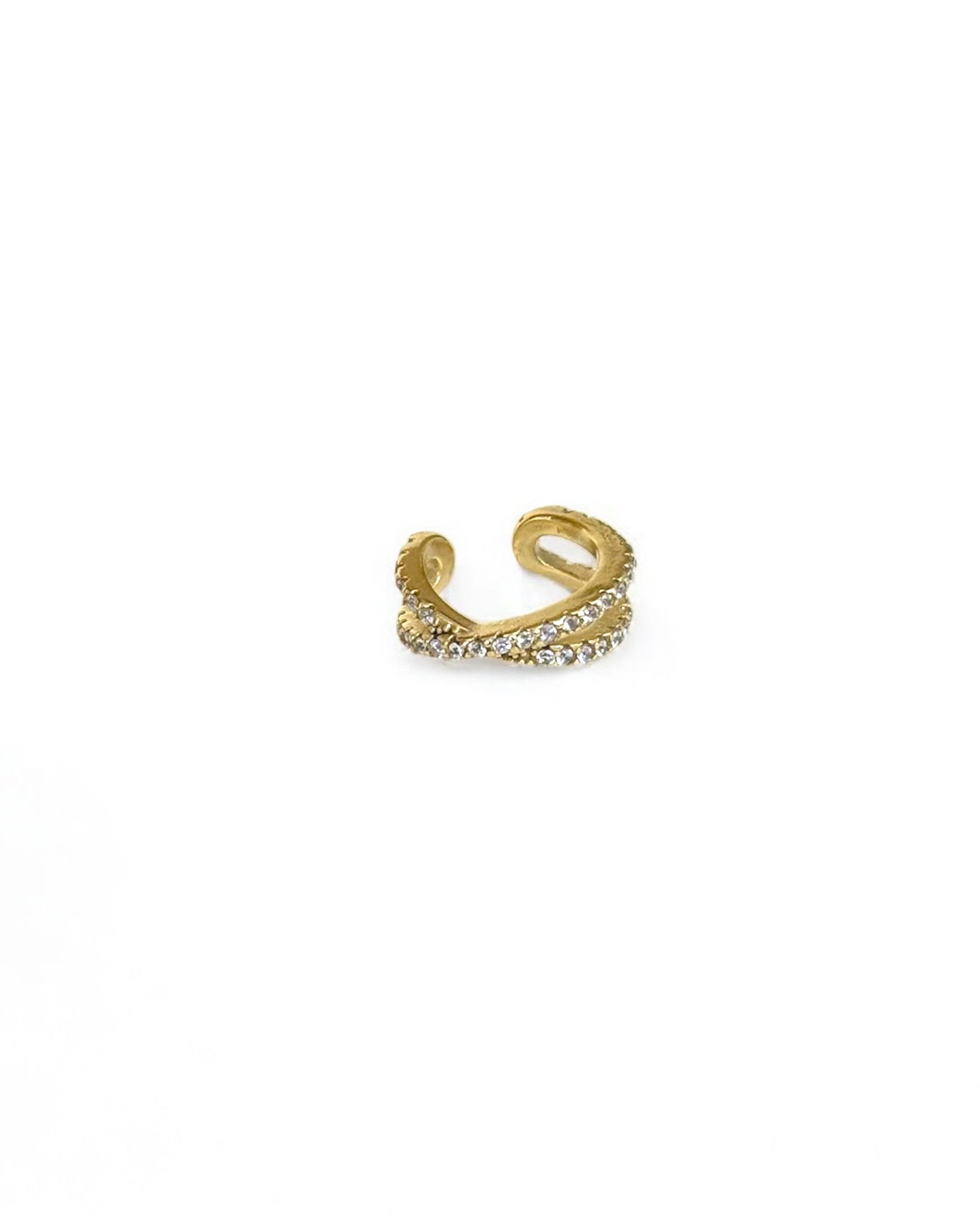 Ear Cuff Incrocio zirconato