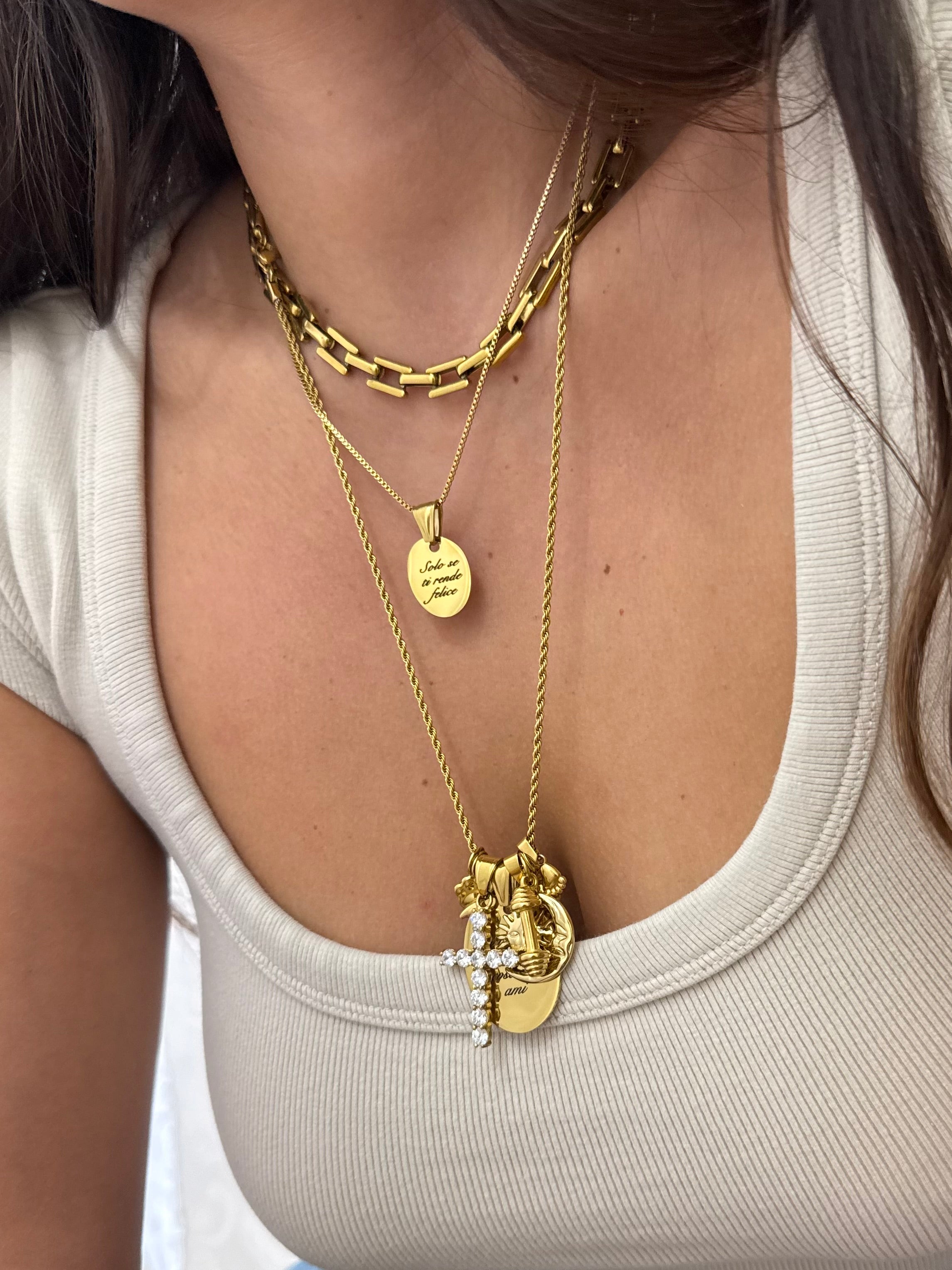 Ciondolo Solo se ti rende felice - Bilè