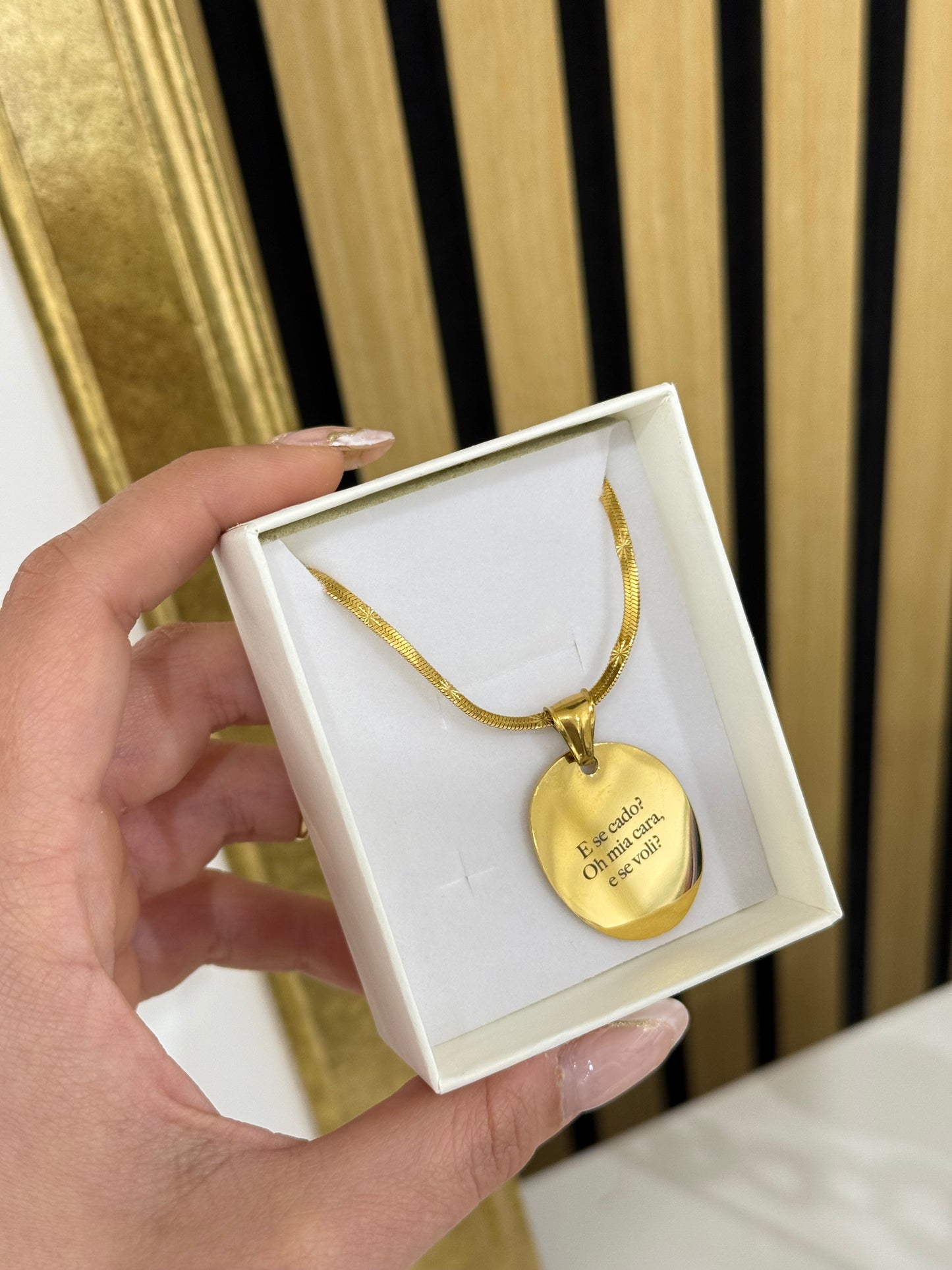 Collana Snake martellata personalizzabile