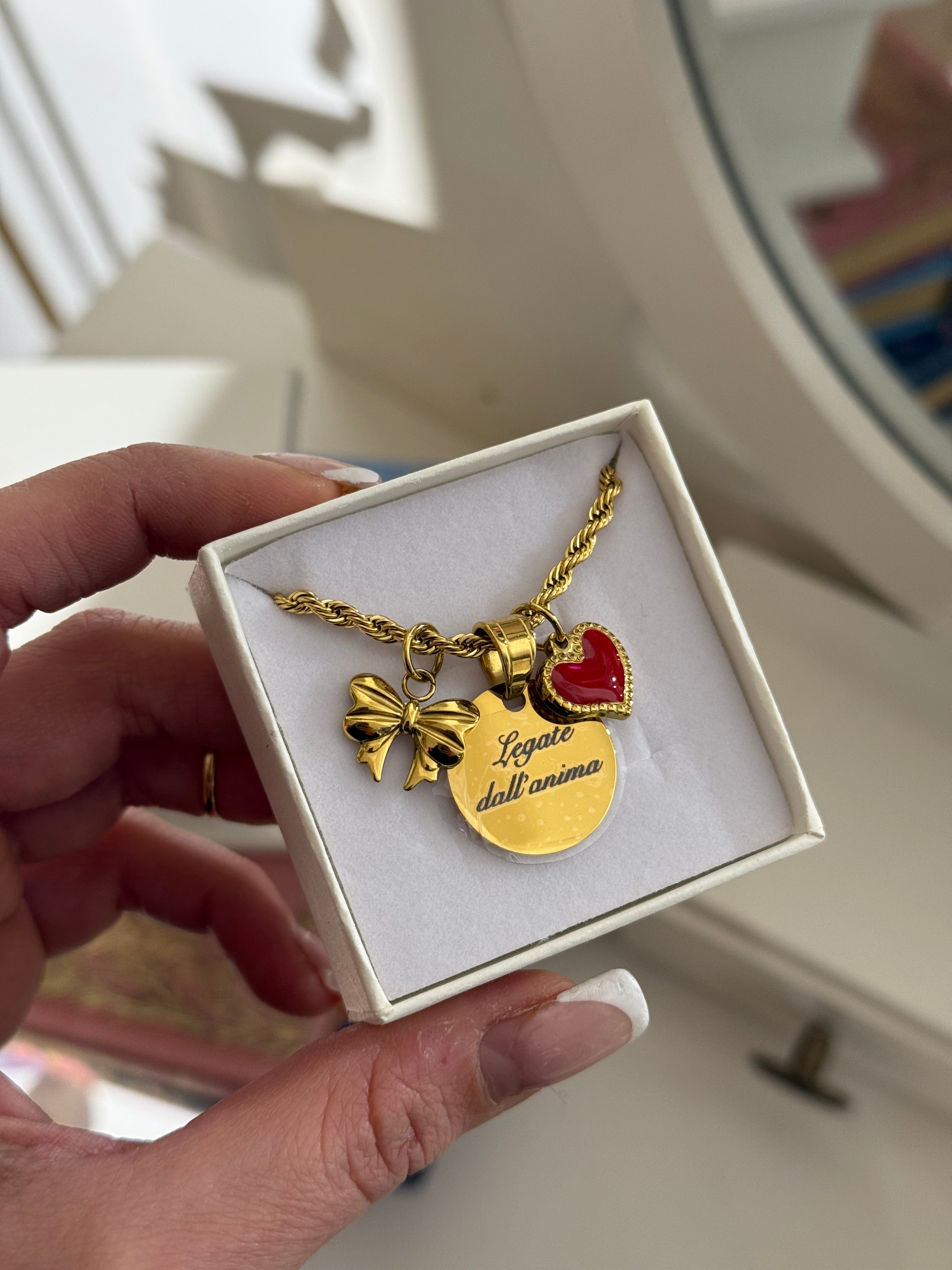 Ciondolo Dedica Tondo personalizzata leggi la descrizione - Bilè