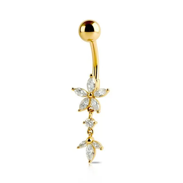 Piercing All’ombelico Flowers pendenti