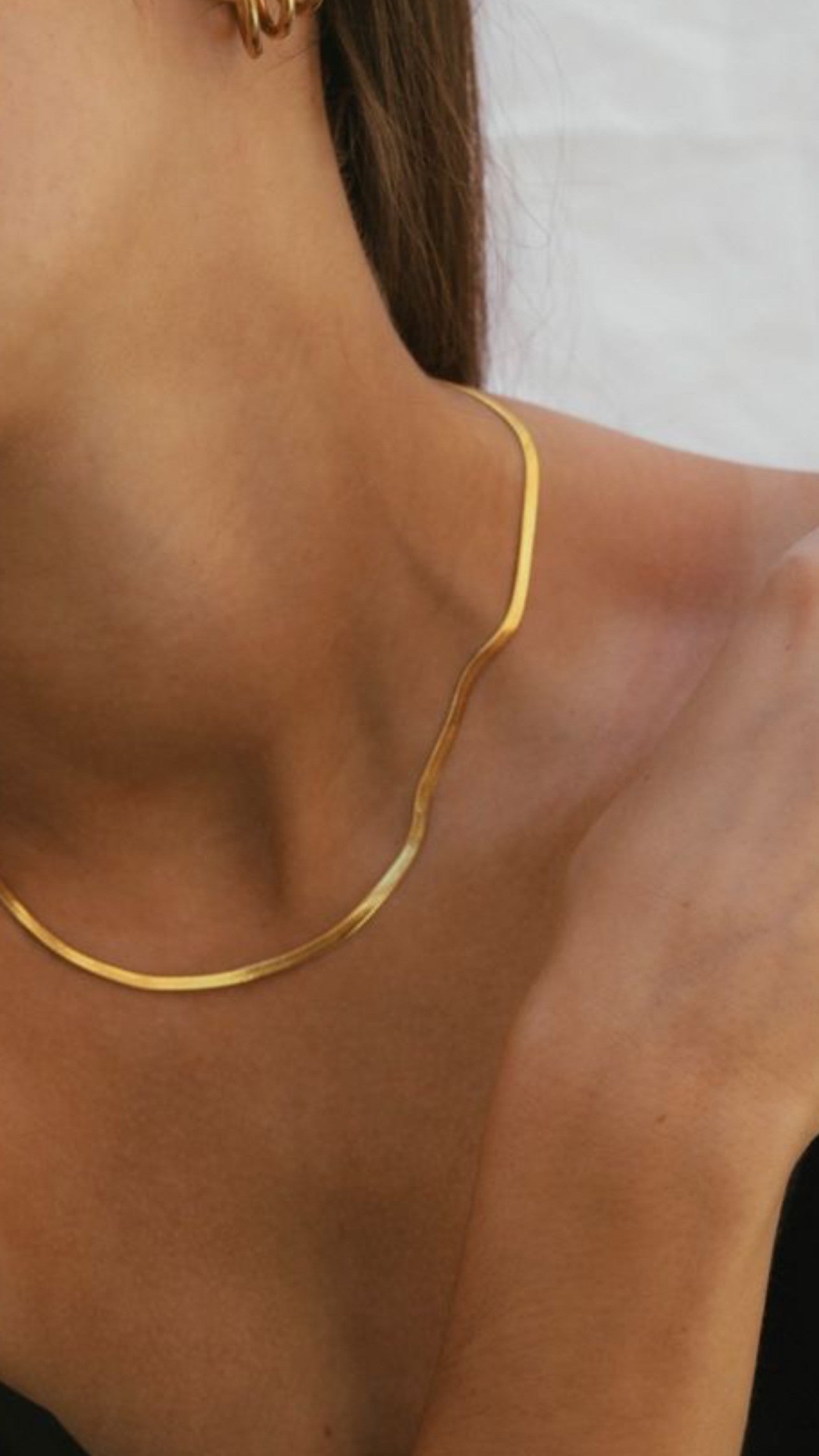 Collana Snake Piatta varie dimensioni