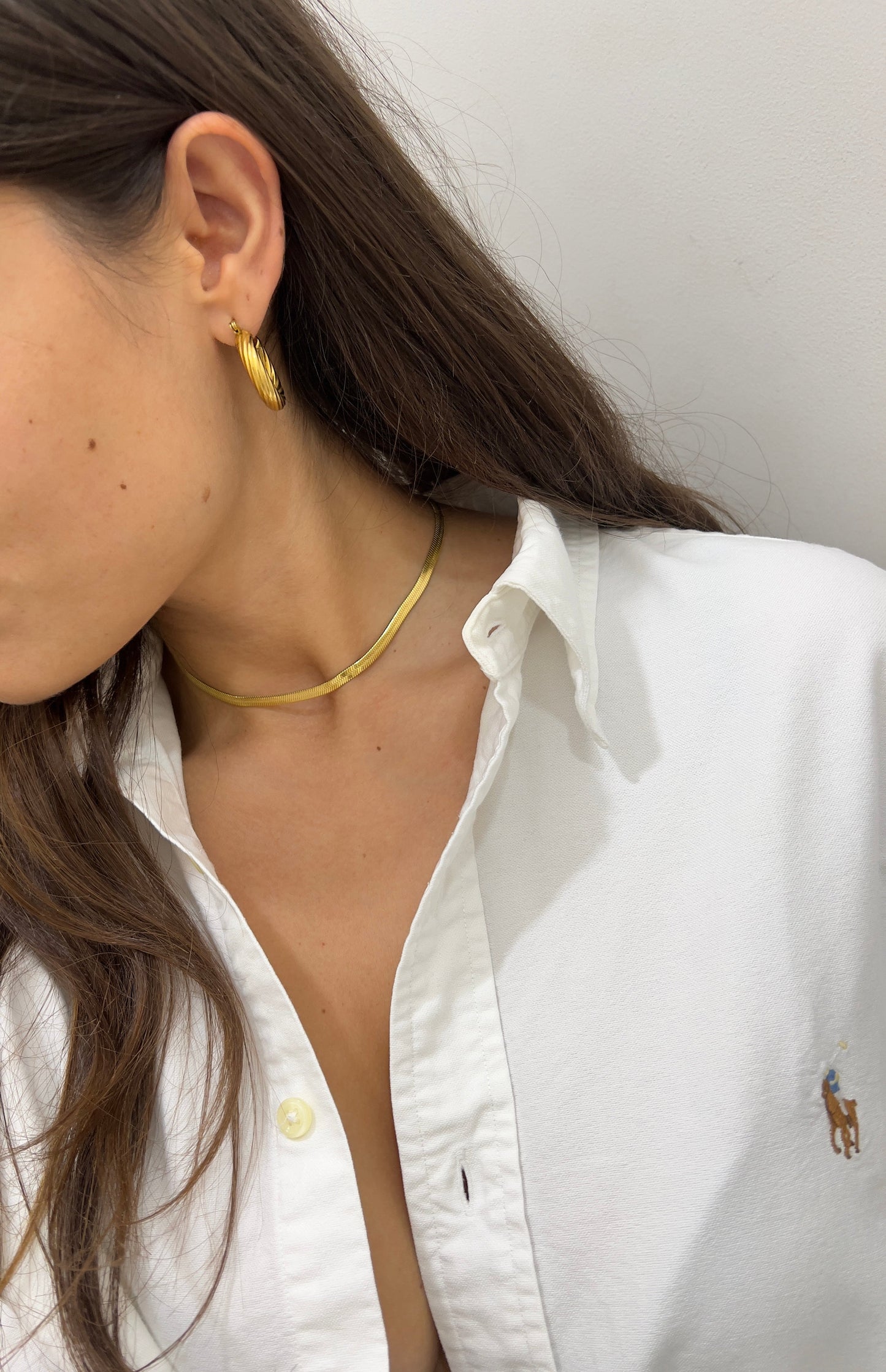 Collana Snake Piatta Girocollo