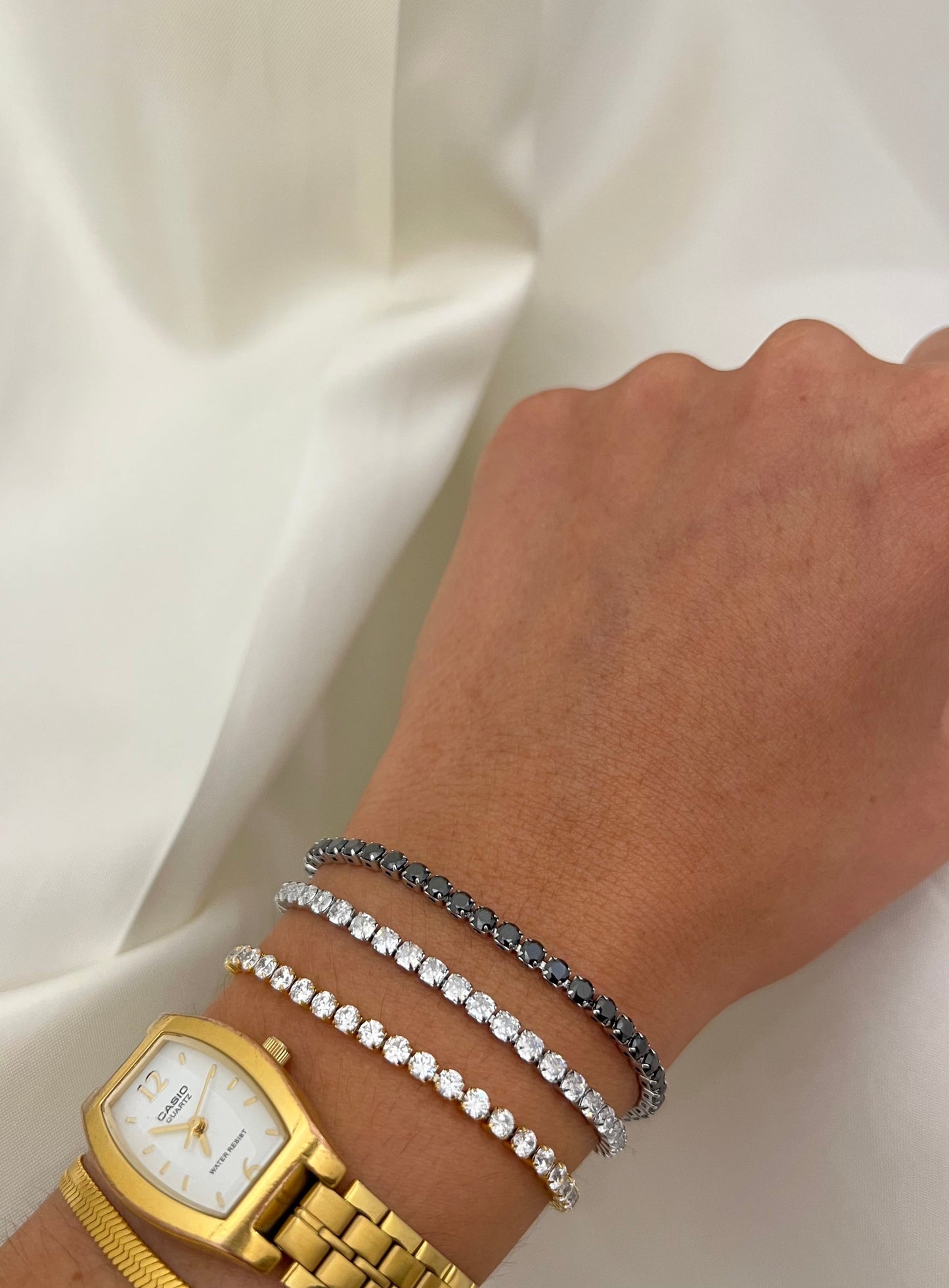 Bracciale Tennis regolabile