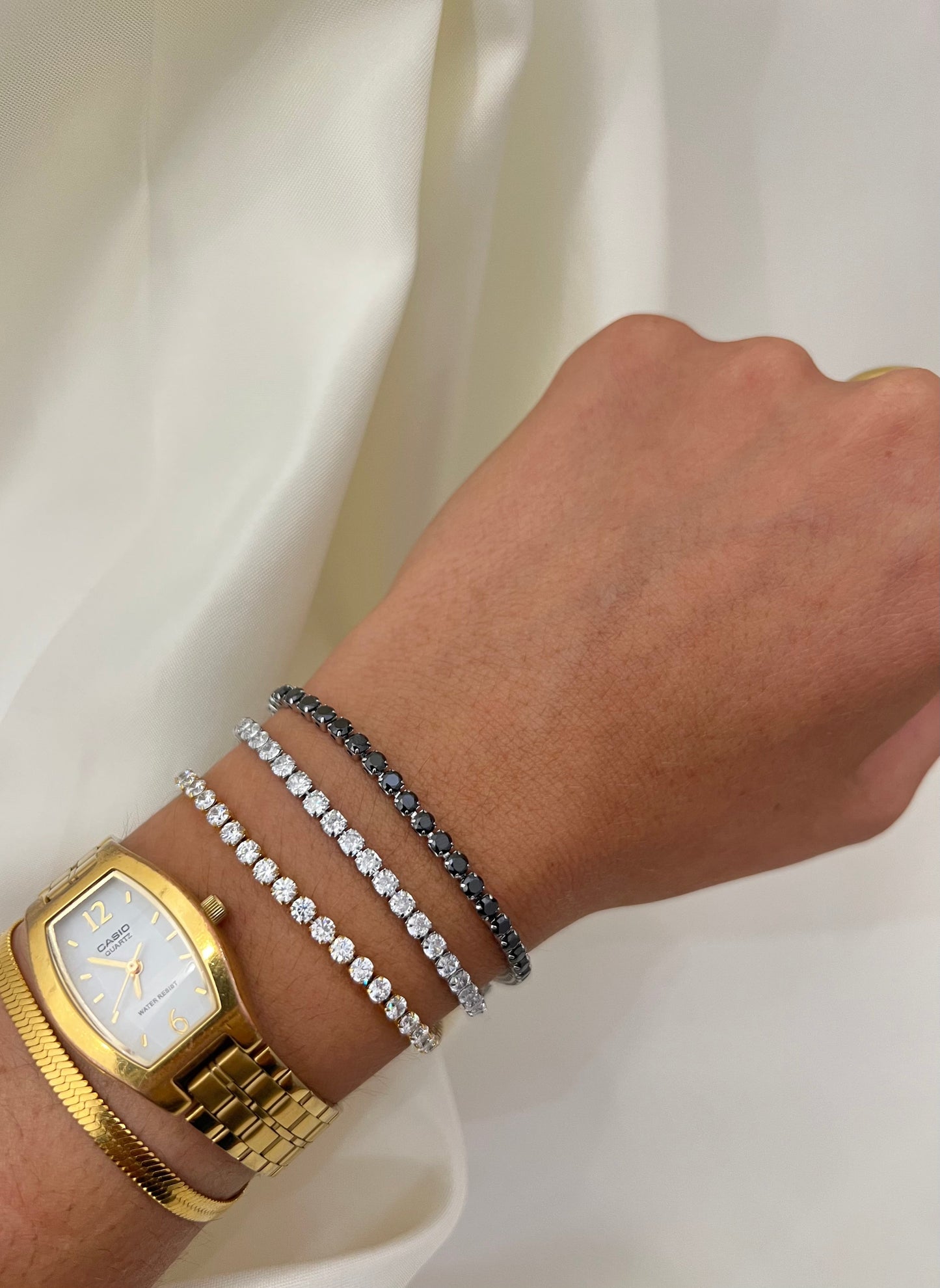 Bracciale Tennis regolabile