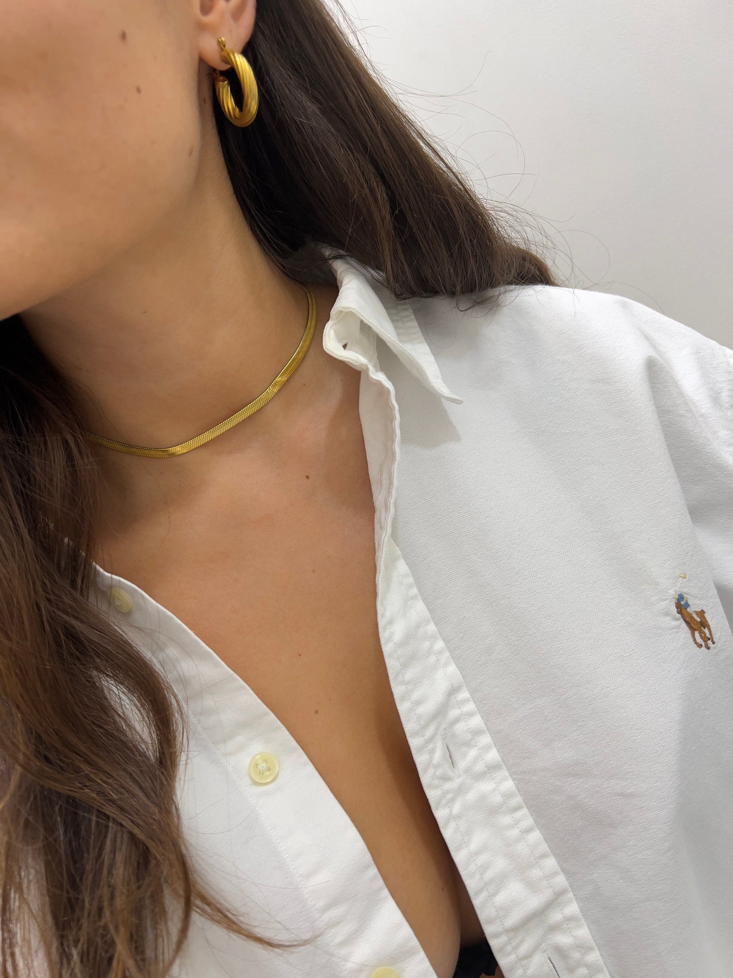Collana Snake Piatta Girocollo