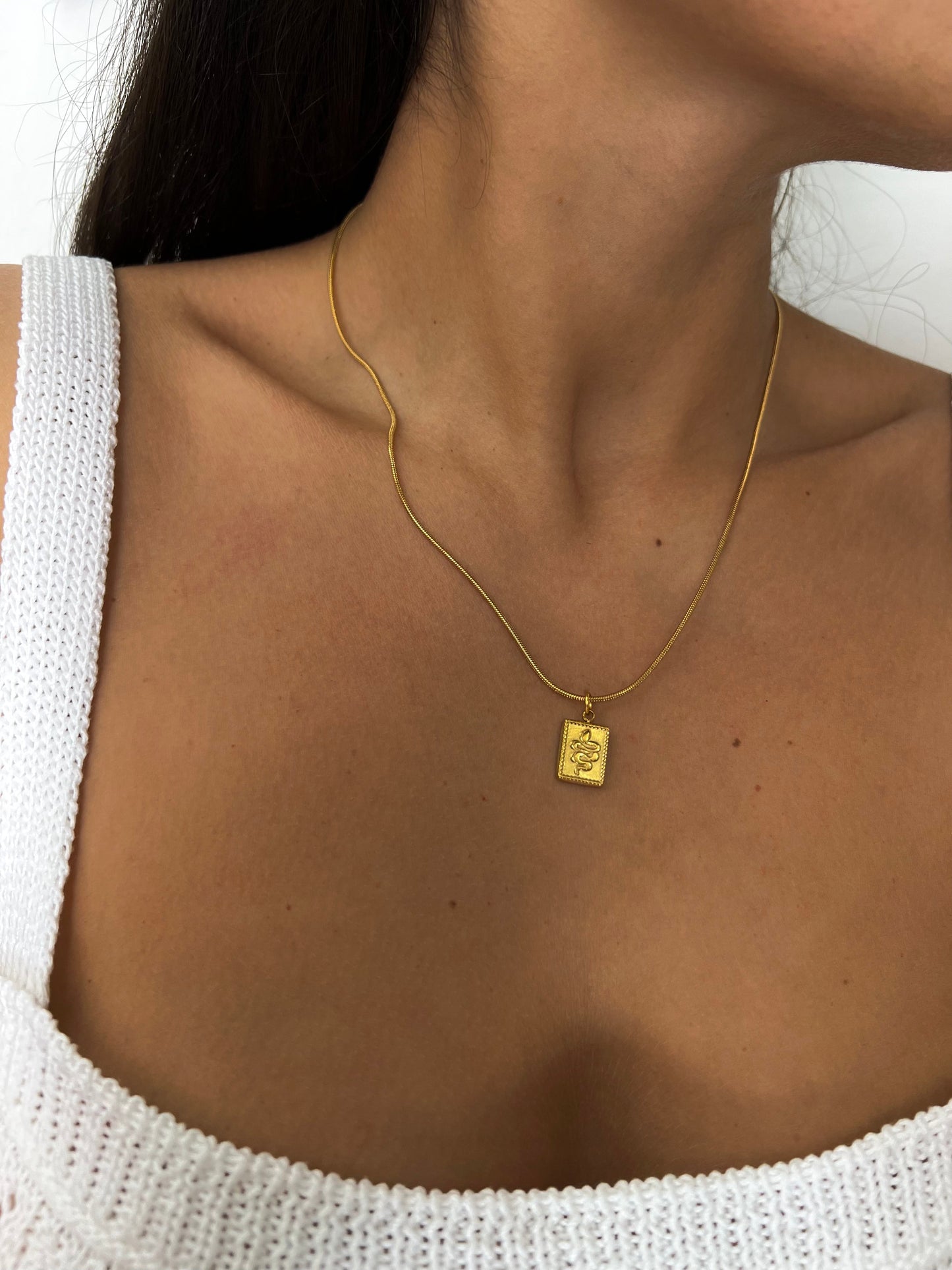 Collana Medaglia Snake