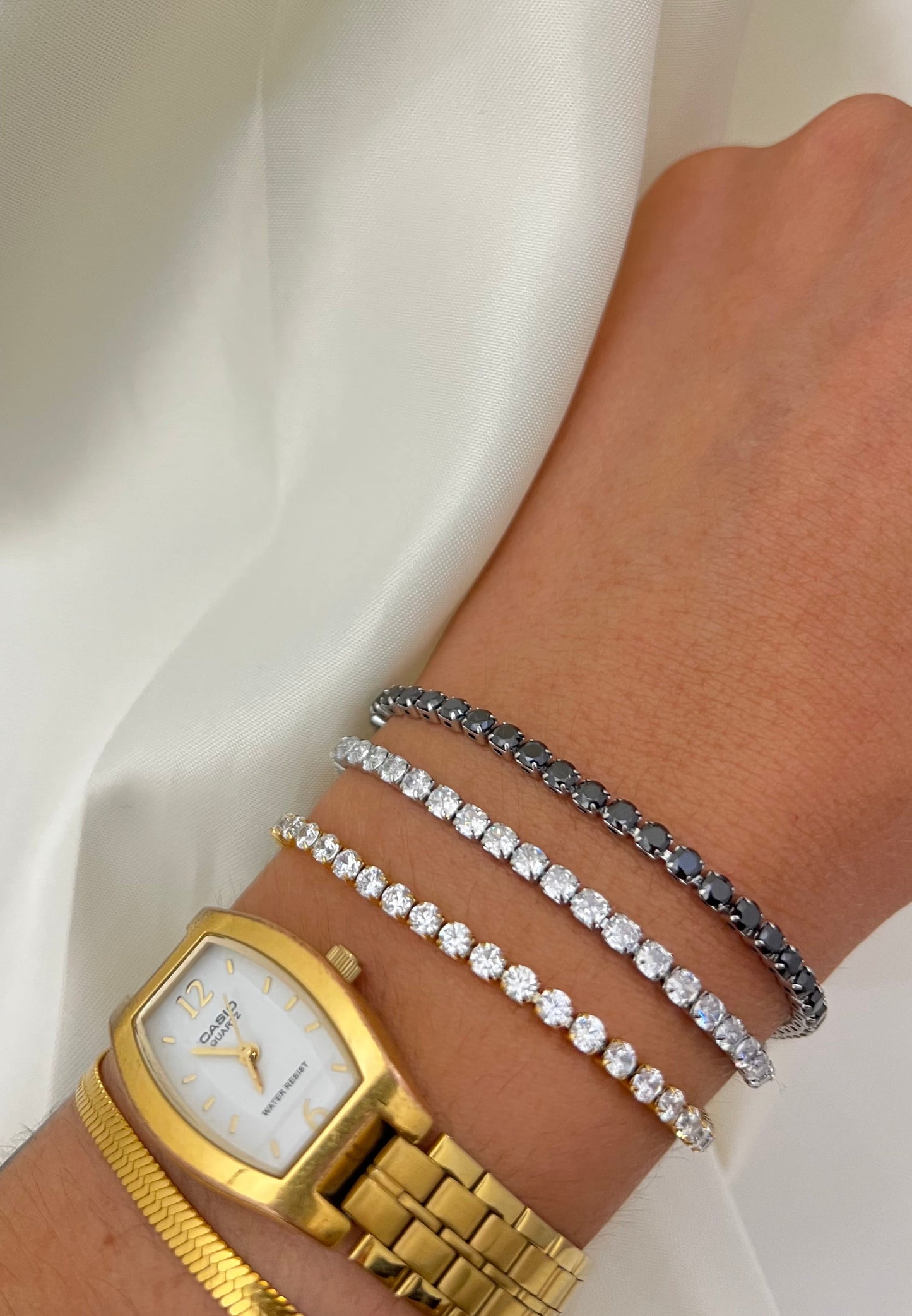 Bracciale Tennis regolabile