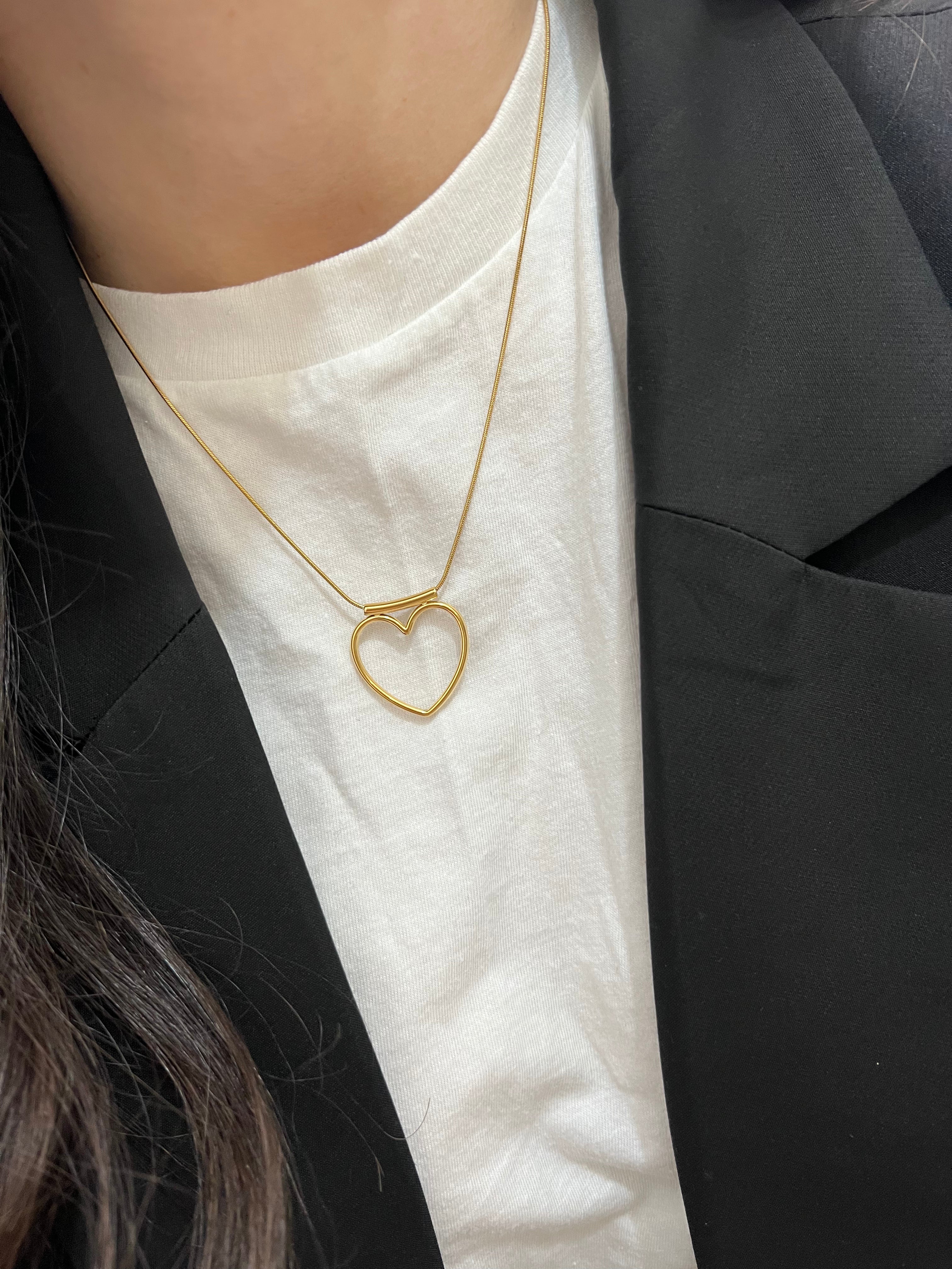 Collana Cuore vuoto - Bilè