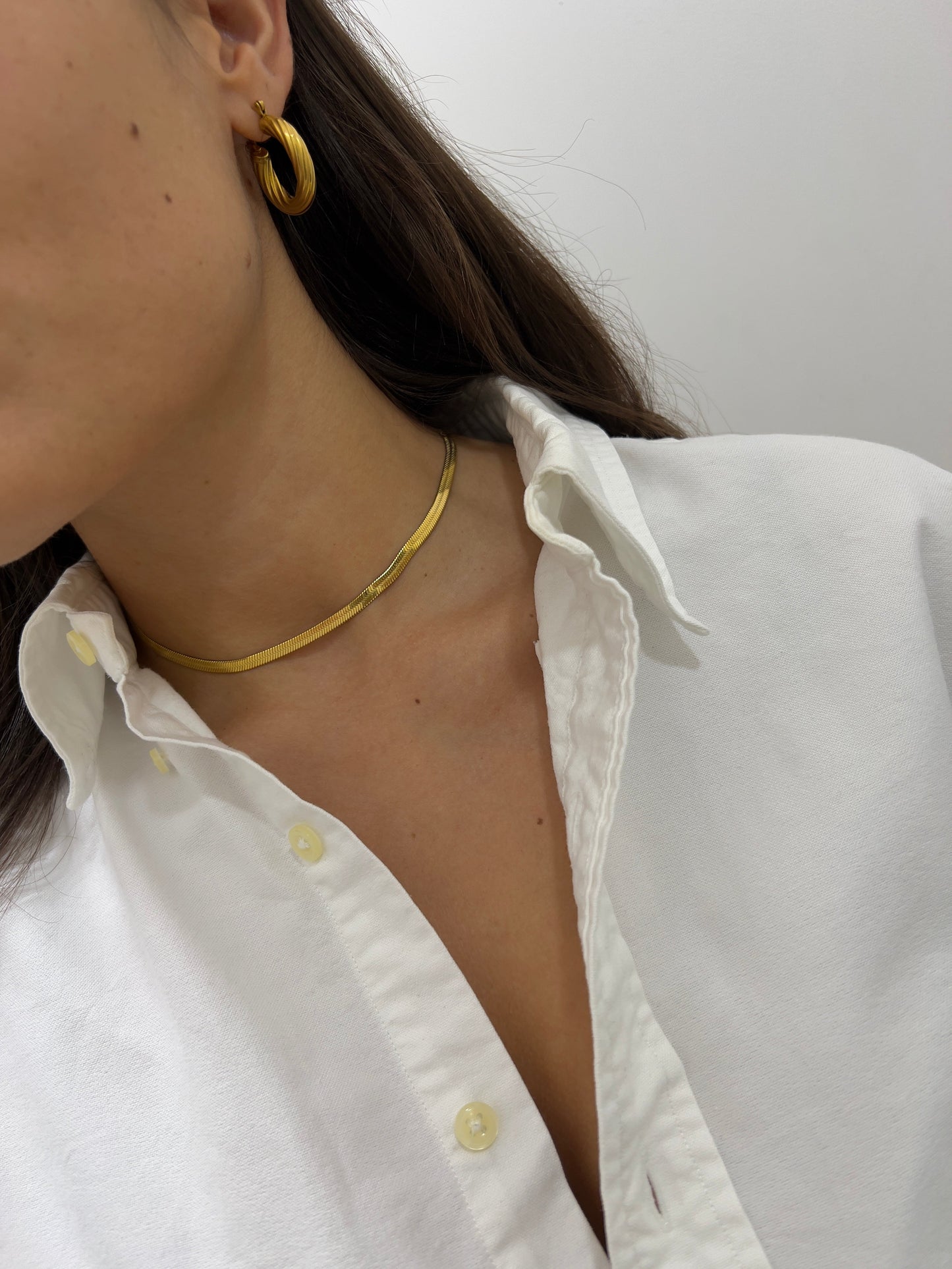 Collana Snake Piatta Girocollo