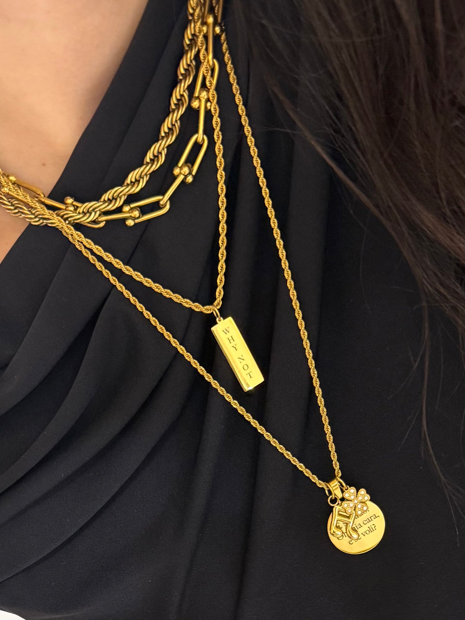 Ciondolo Quadrifoglio Zirconato - Bilè