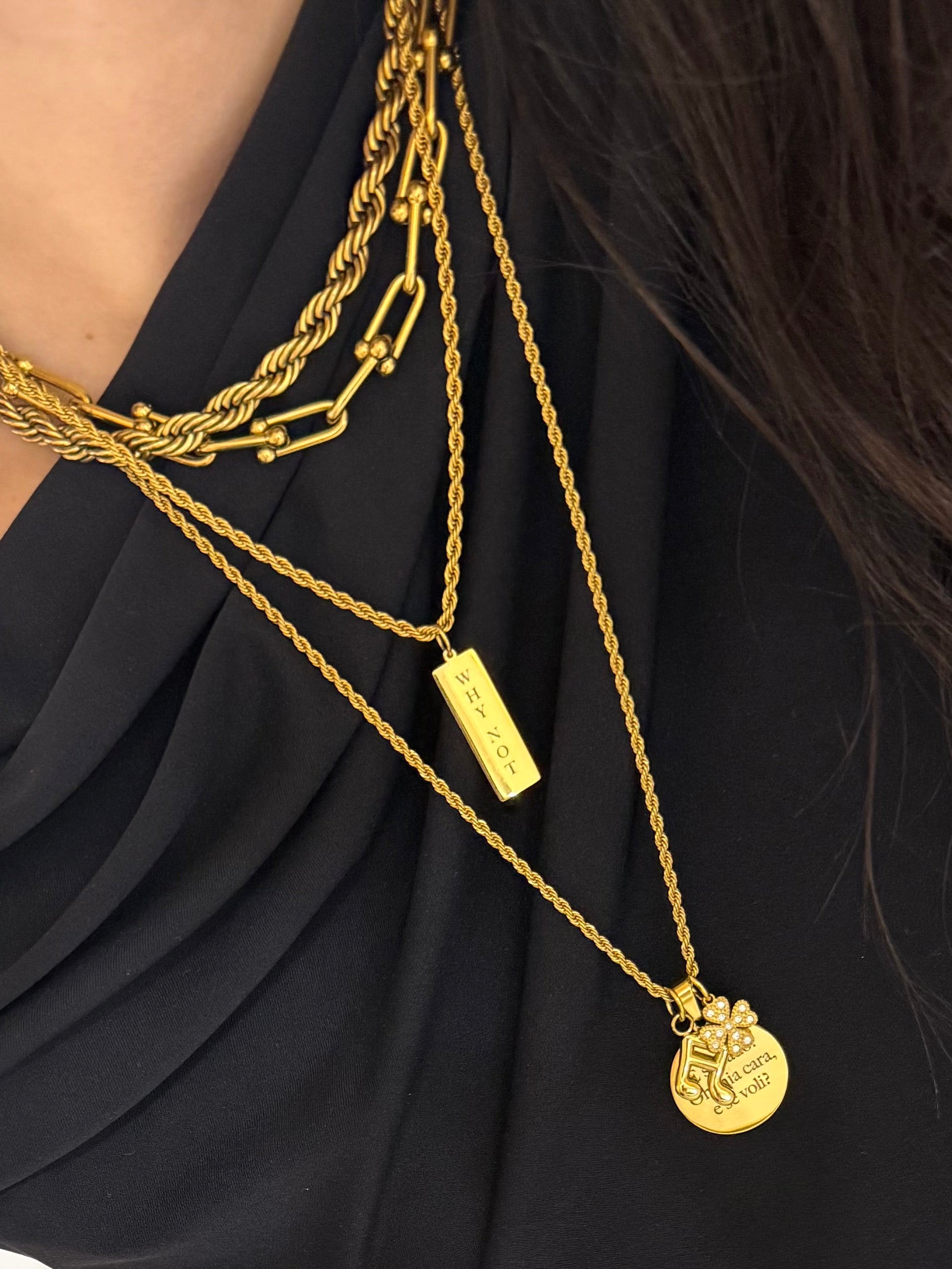 Ciondolo Quadrifoglio Zirconato - Bilè