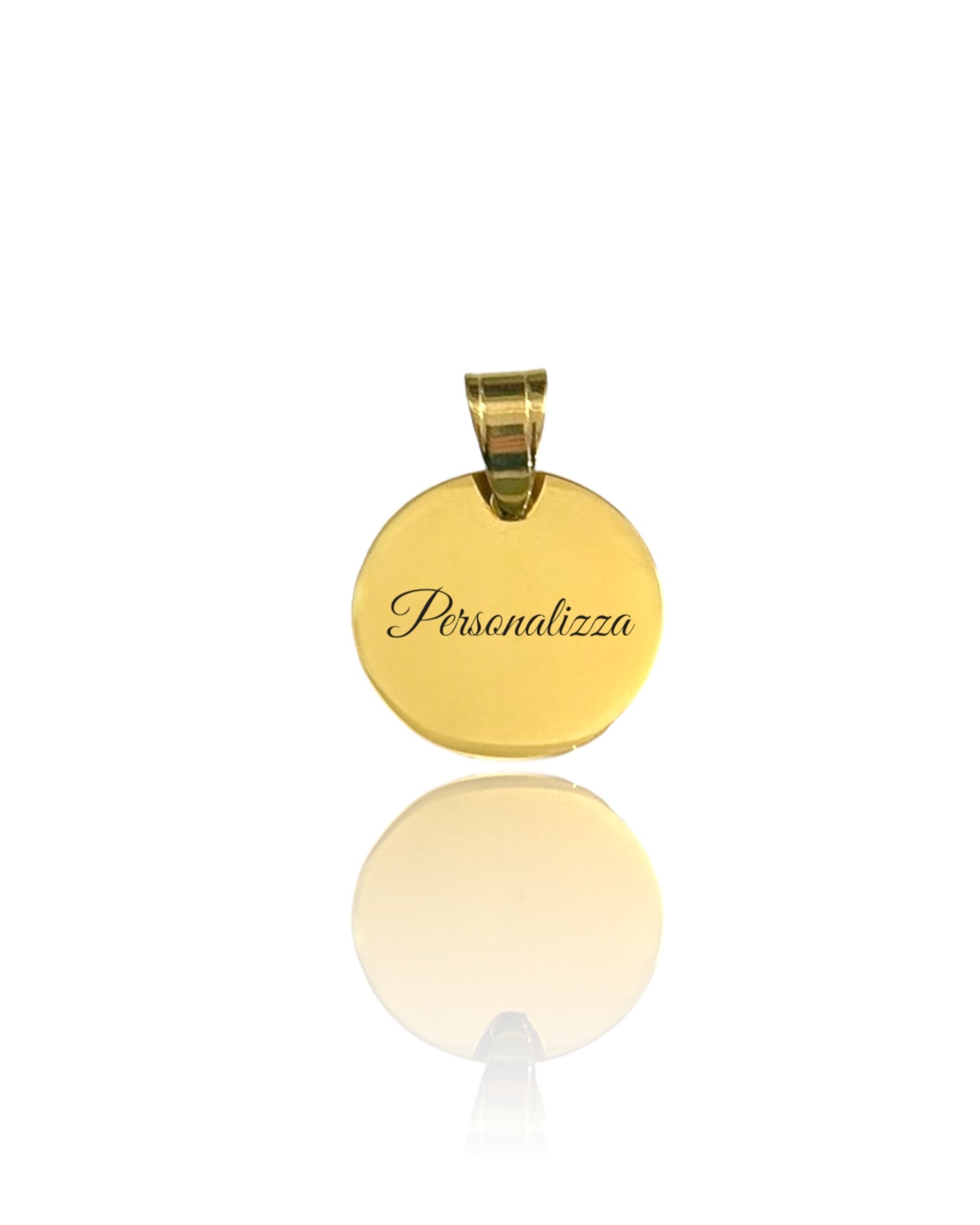 Ciondolo Dedica Tondo personalizzata leggi la descrizione - Bilè