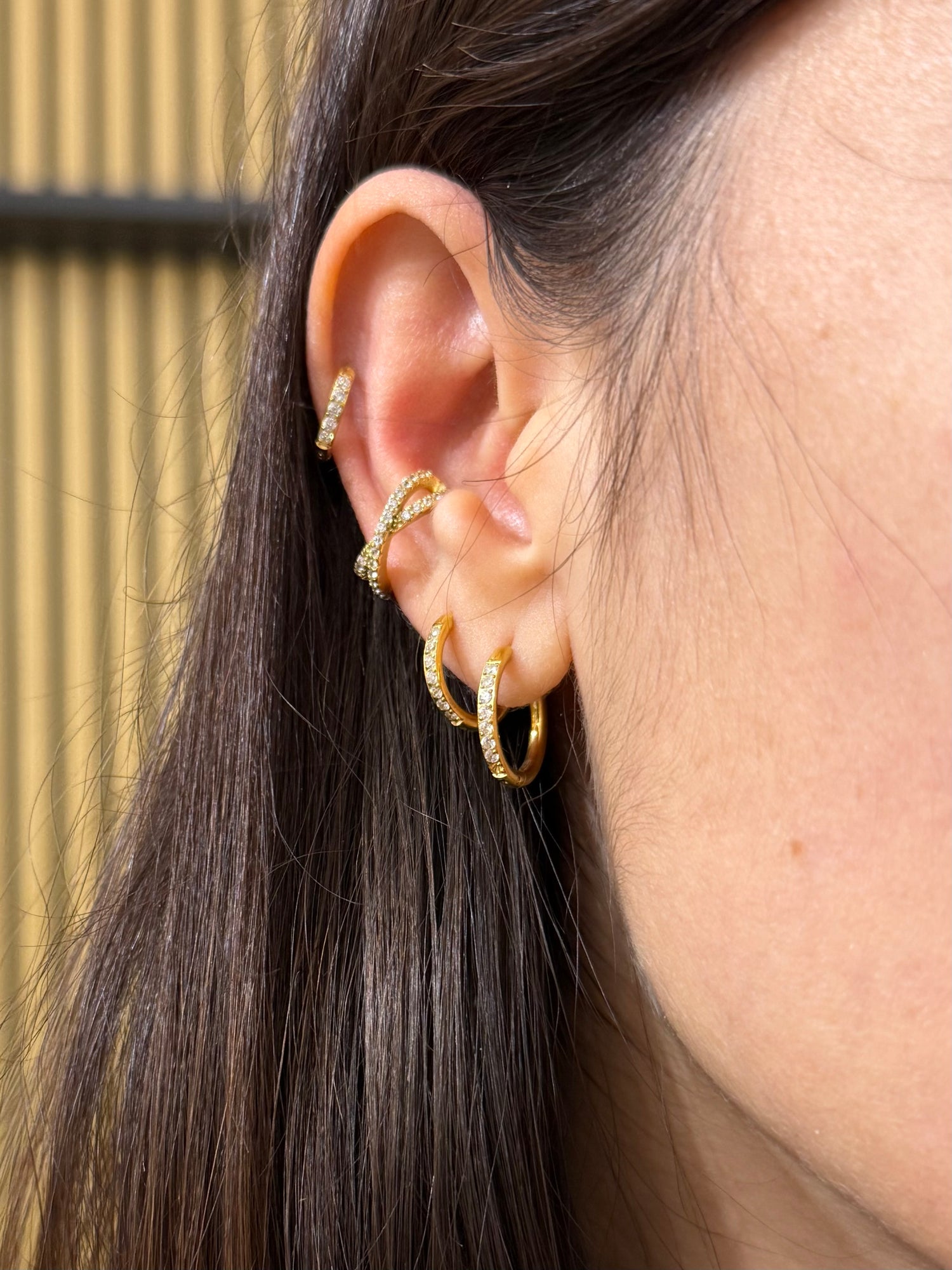 Ear Cuff Incrocio zirconato - Bilè