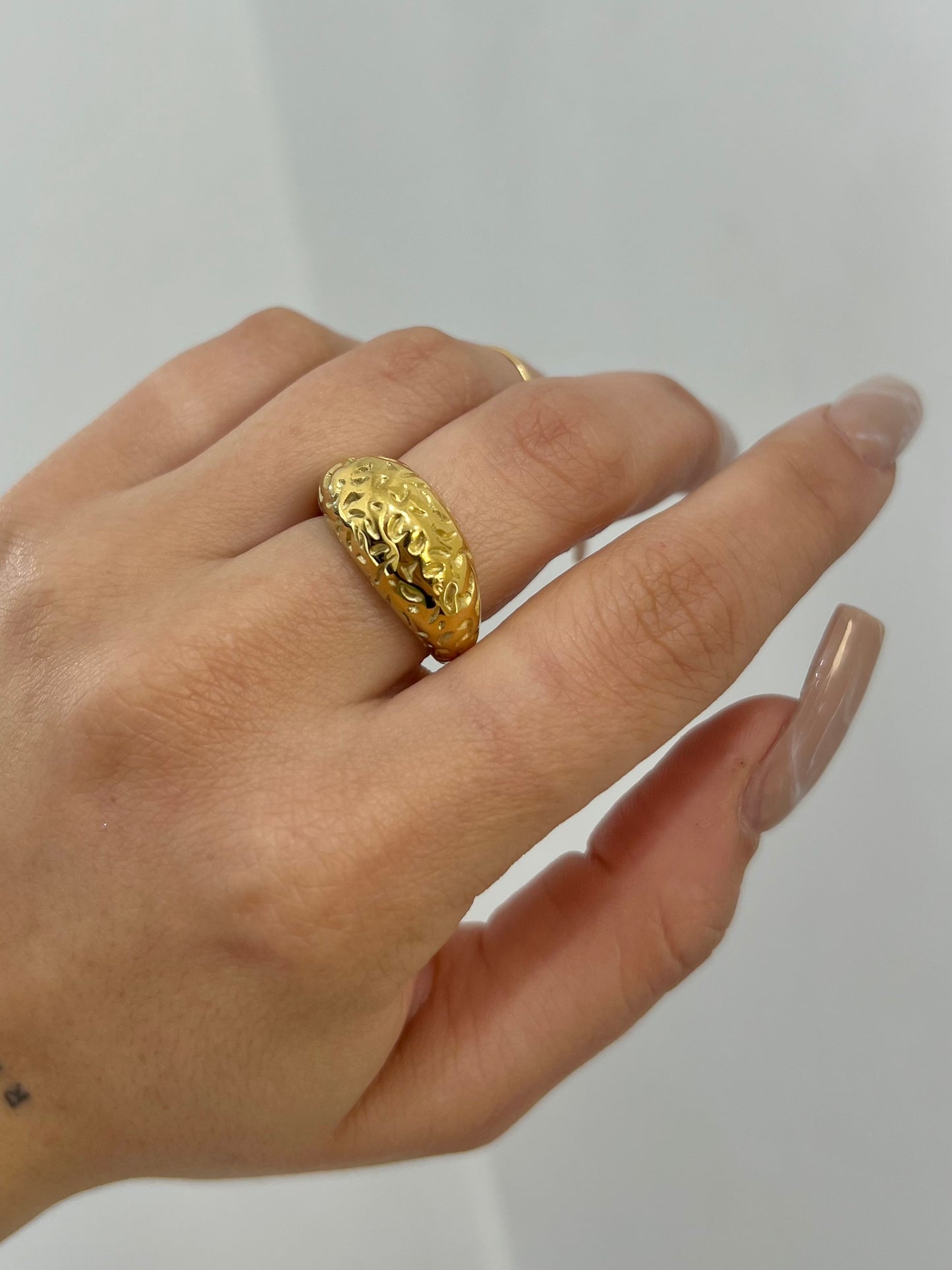 Anello Bomb Martellato