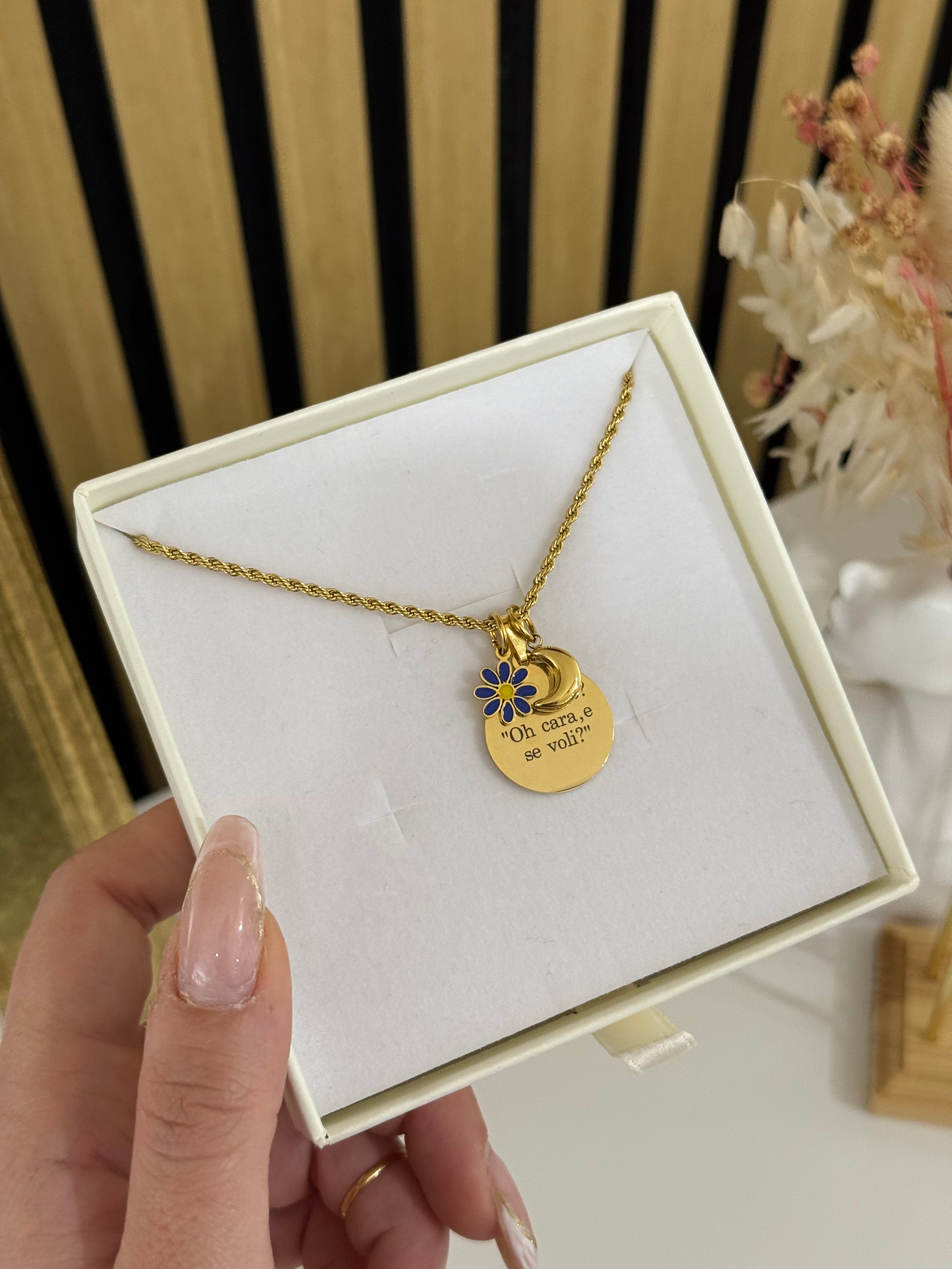 Ciondolo M’amo Blu smaltato