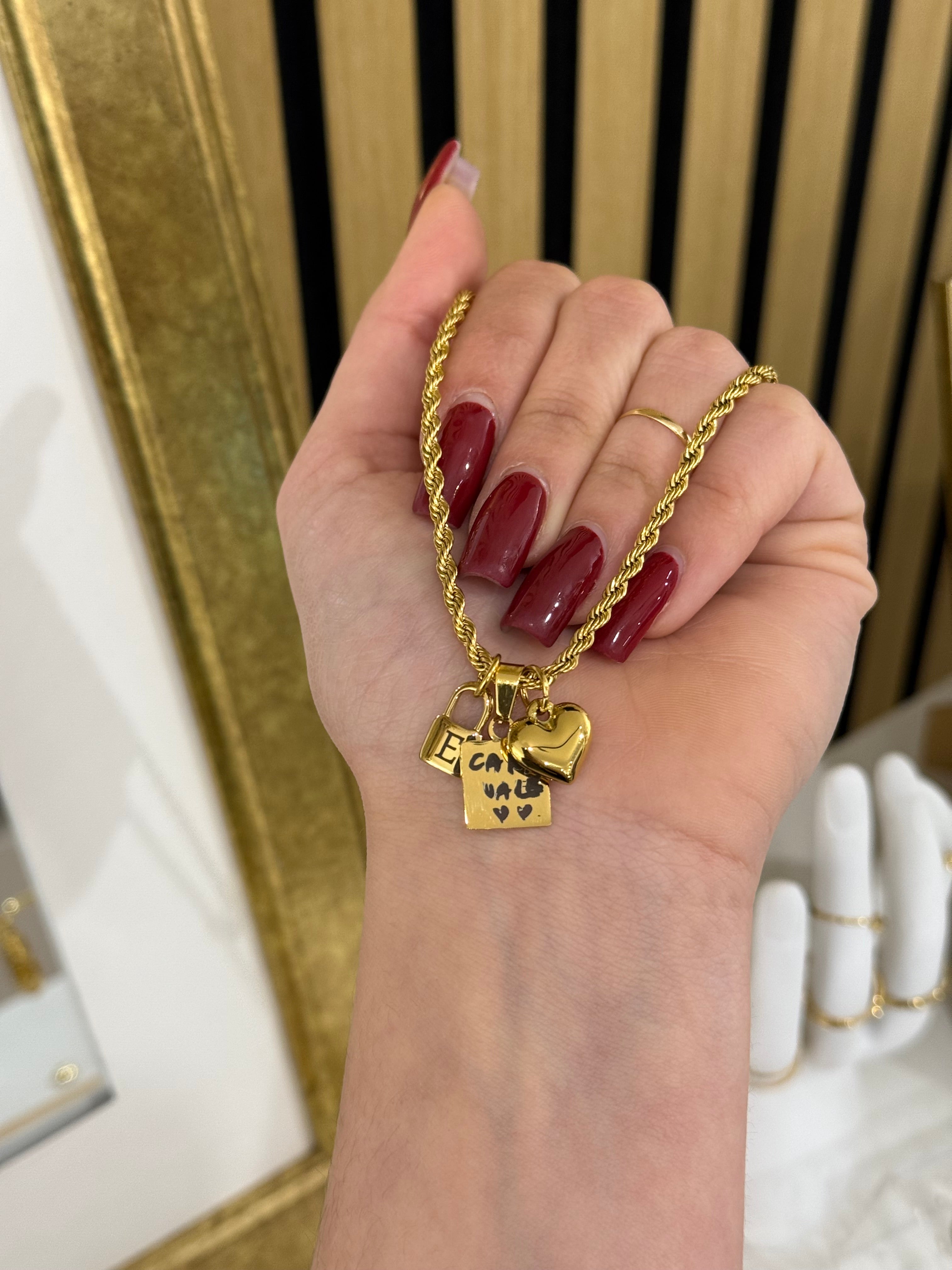 Ciondolo Lucchetto personalizzabile - Bilè