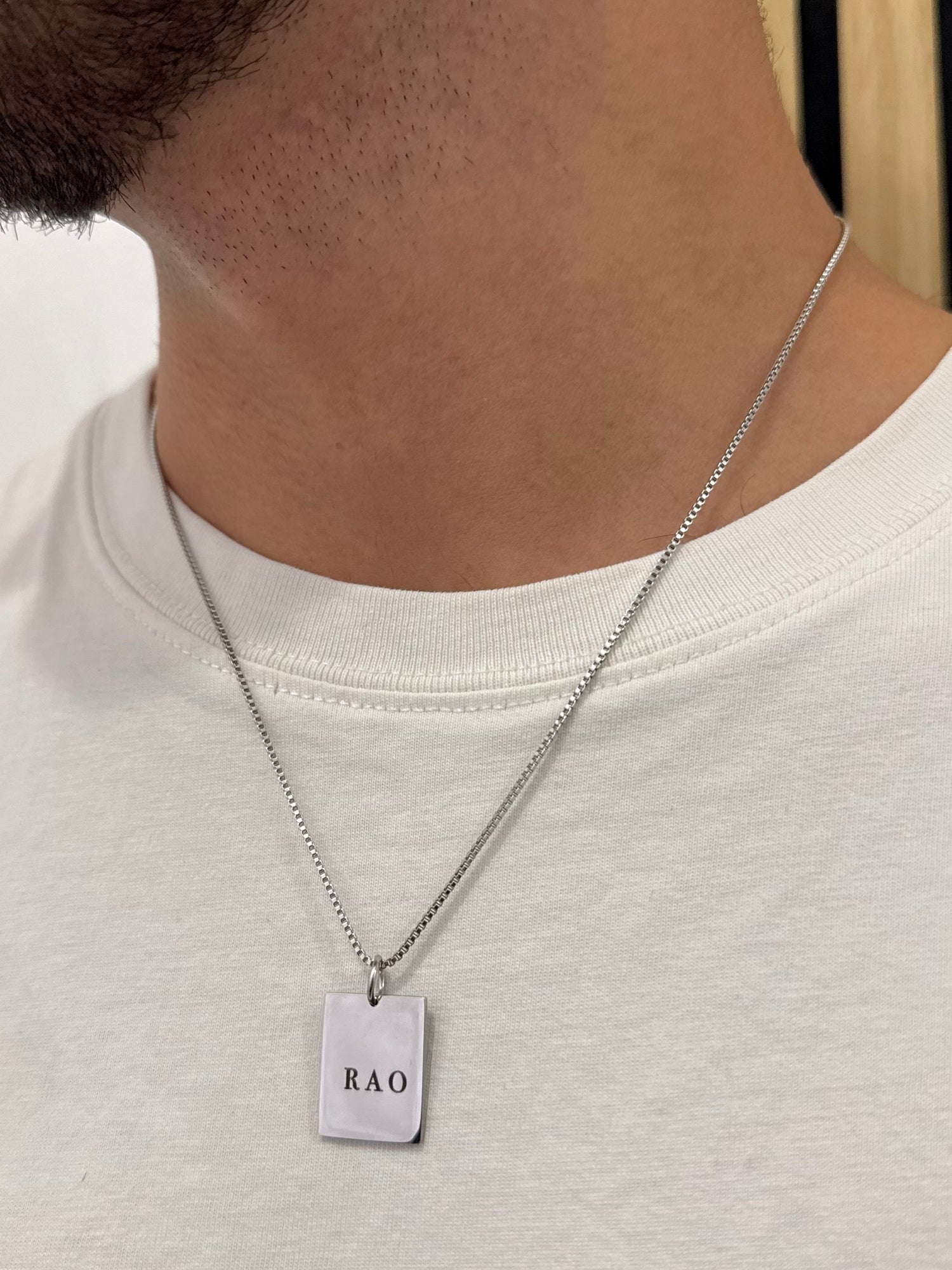 Ciondolo raccontami di te unisex personalizzabile - Bilè
