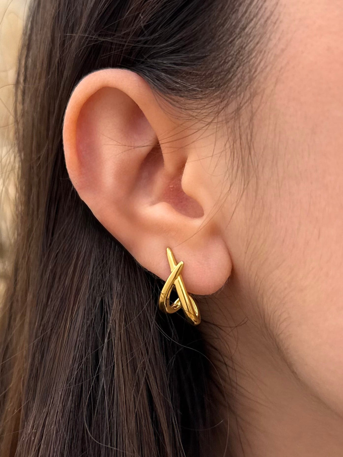 Orecchini Incrocio 1,5cm - Bilè