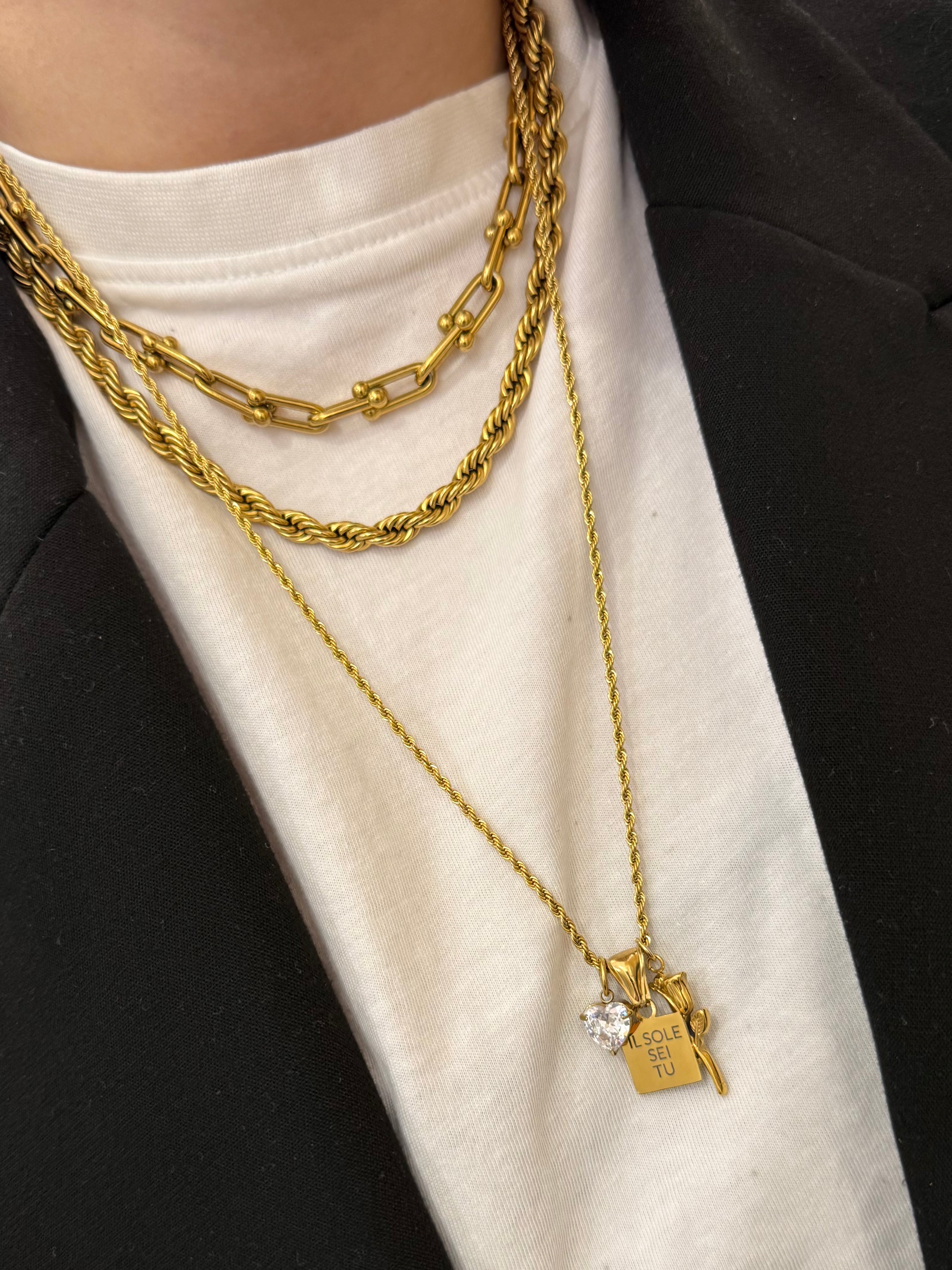 Base collana torcion lunga - Bilè