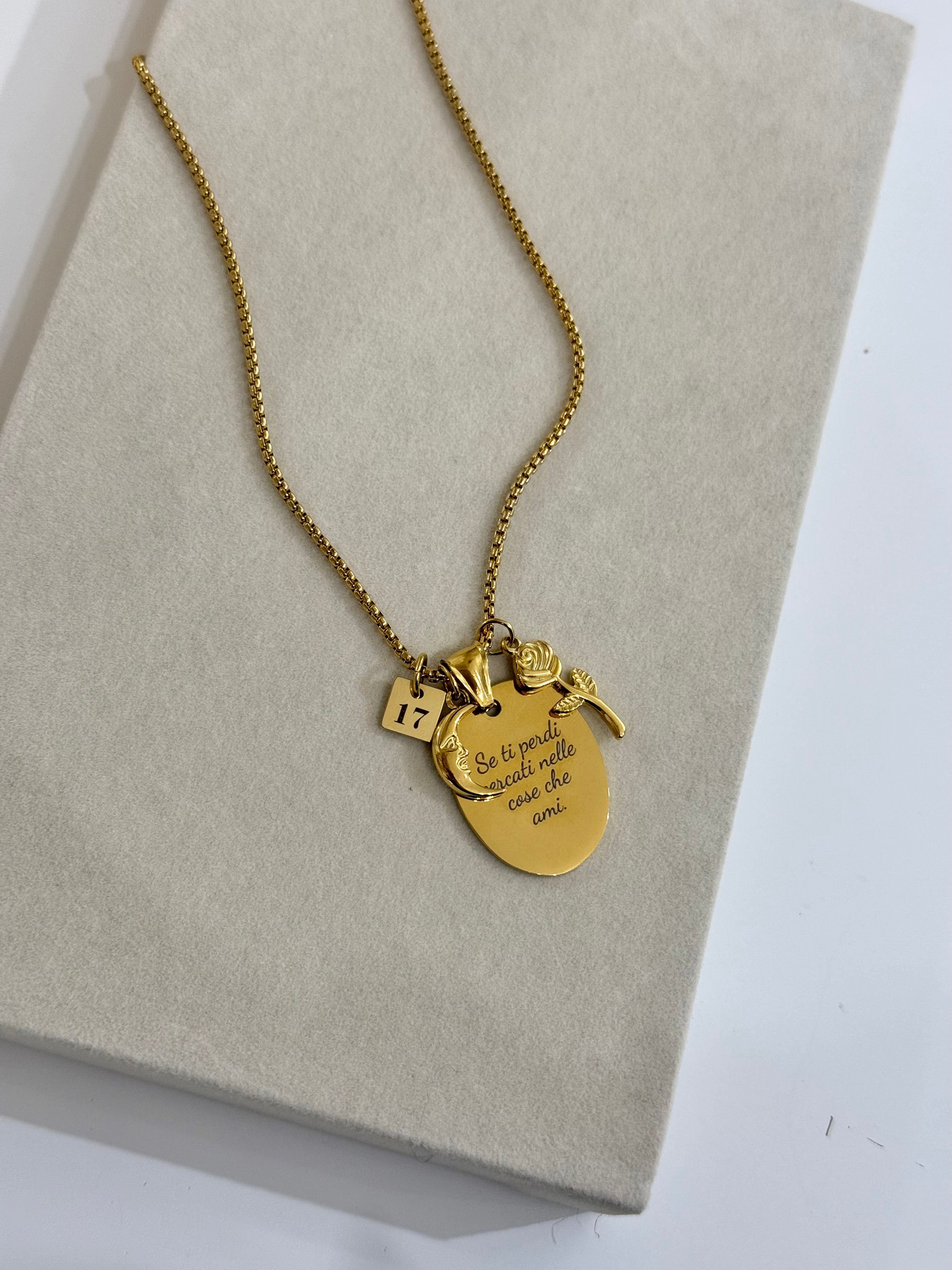 Ciondolo mezza luna - Bilè