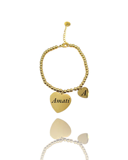Bracciale sfera love personalizzabile