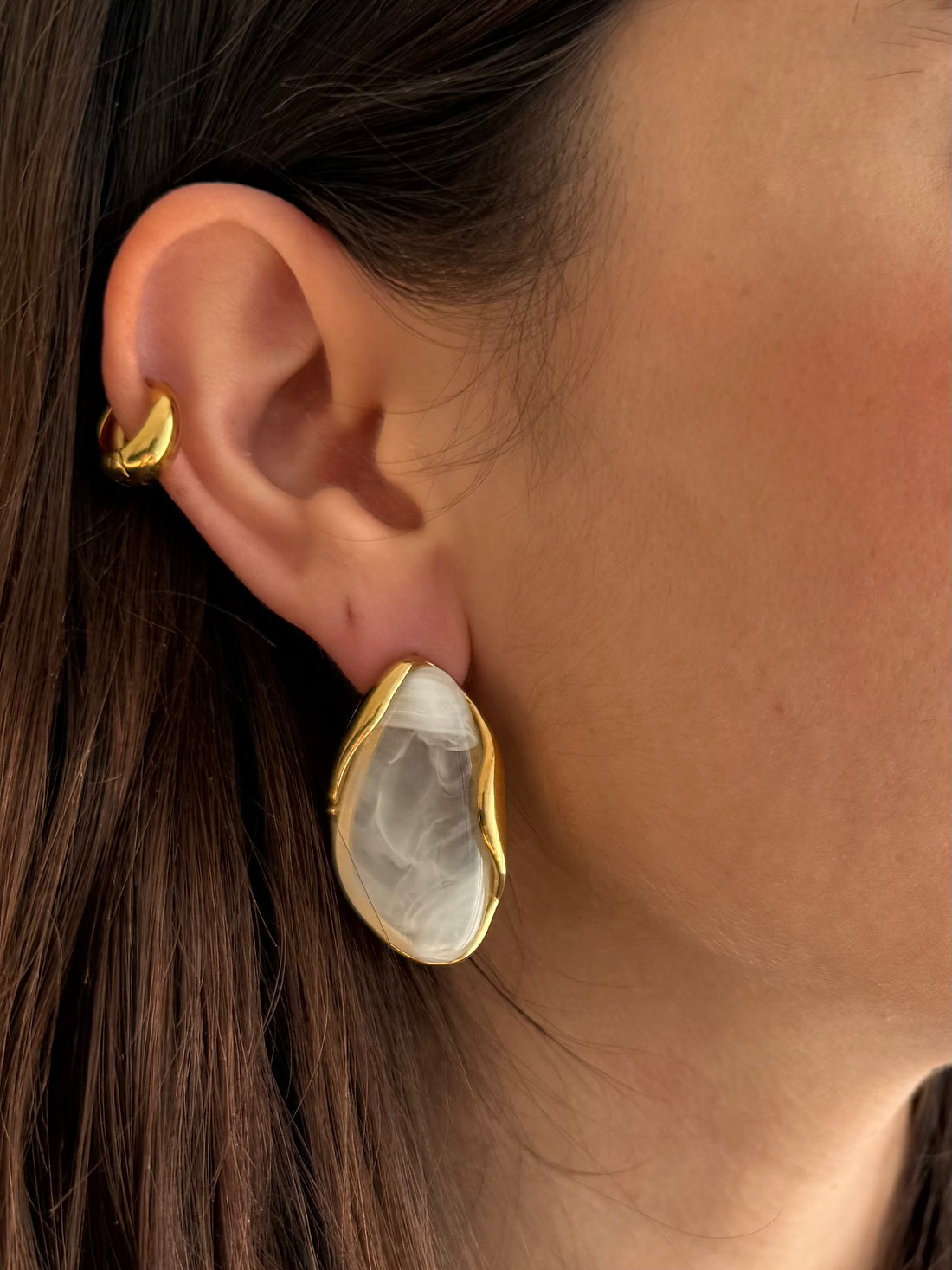 Orecchini Cartaghena white