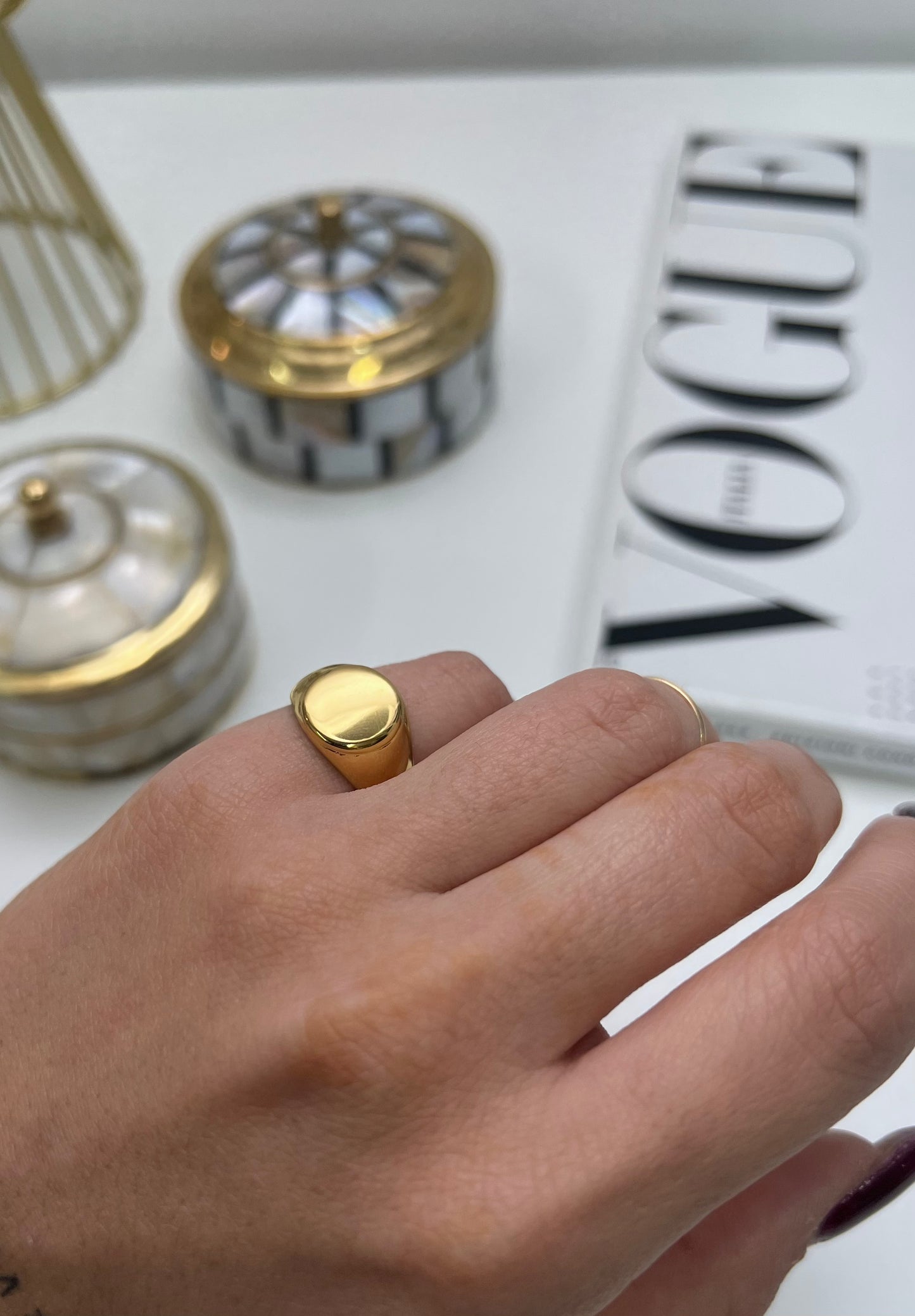 Anello ball mignolo