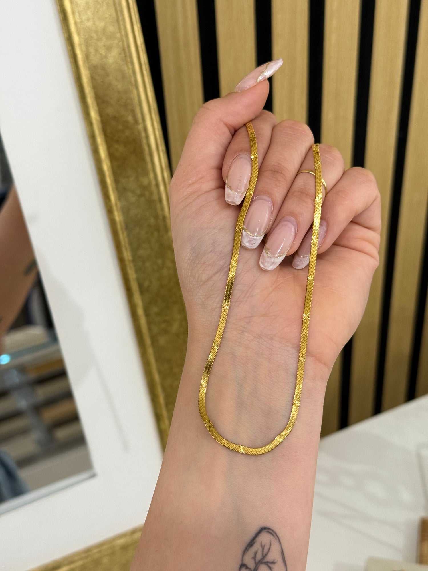 Base Collana Snake martellata personalizzabile - Bilè
