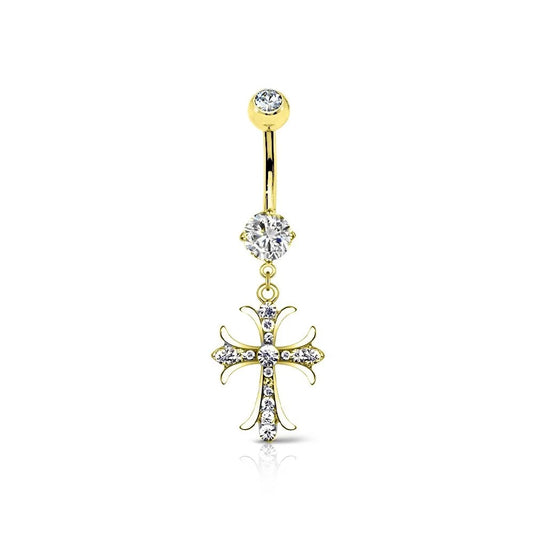 Piercing croce Ombelico