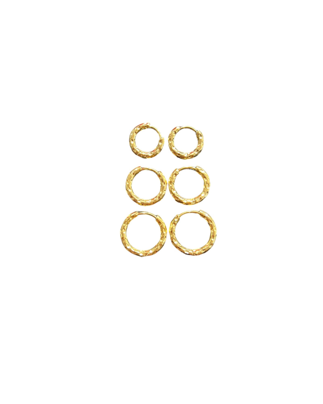 Set cerchietti martellati