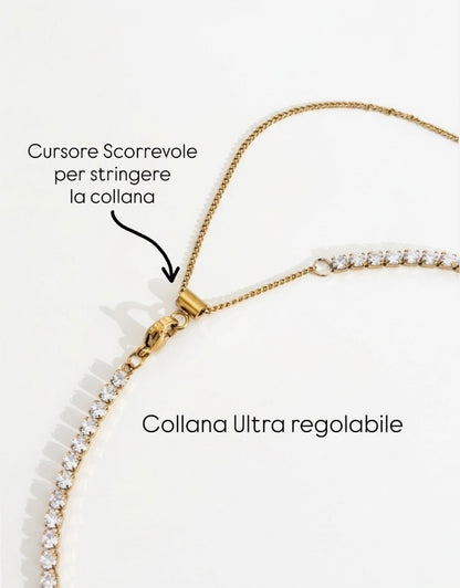 Collana tennis Ultra regolabile