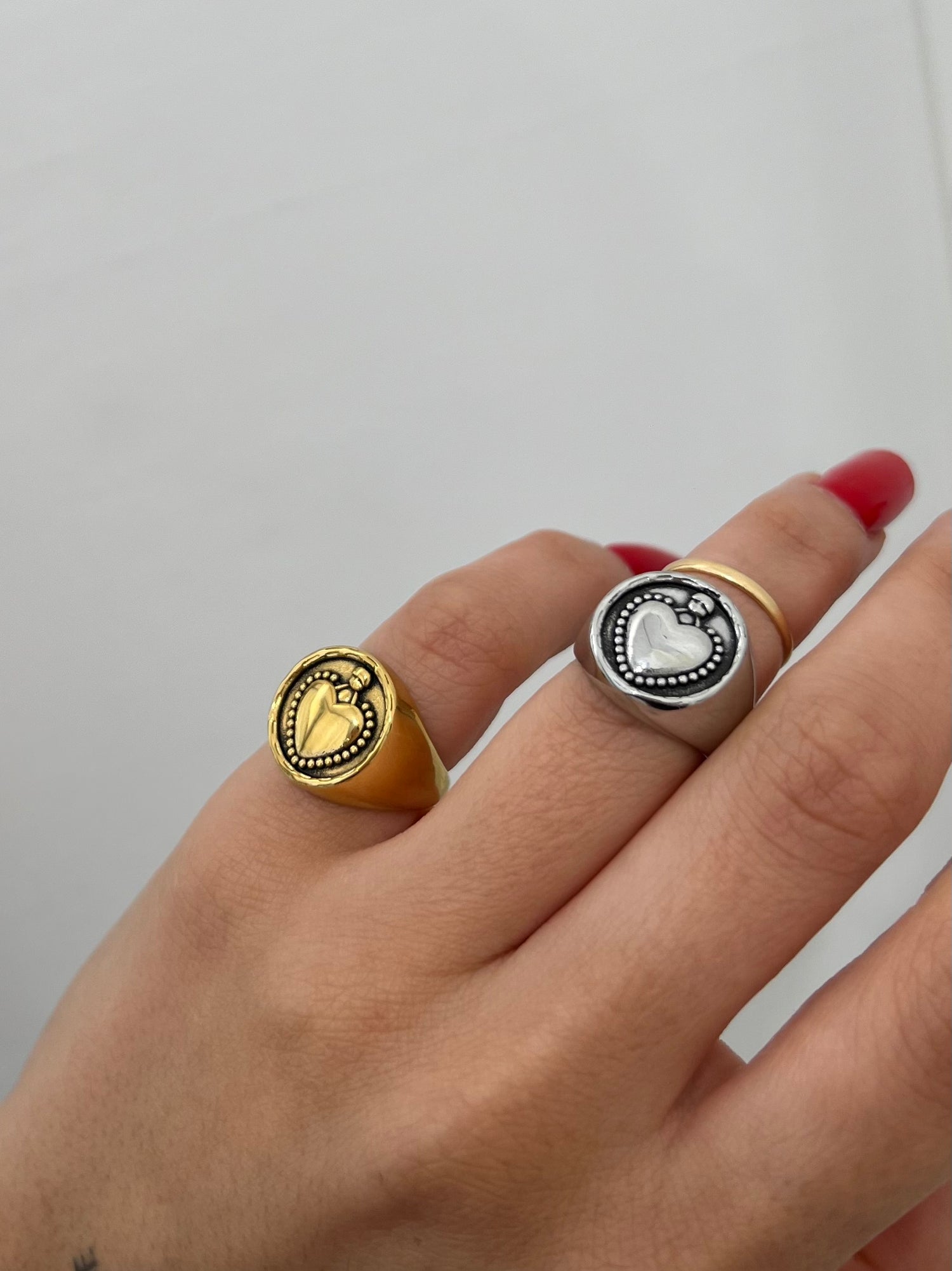 Anello Sacro Cuore da mignolo