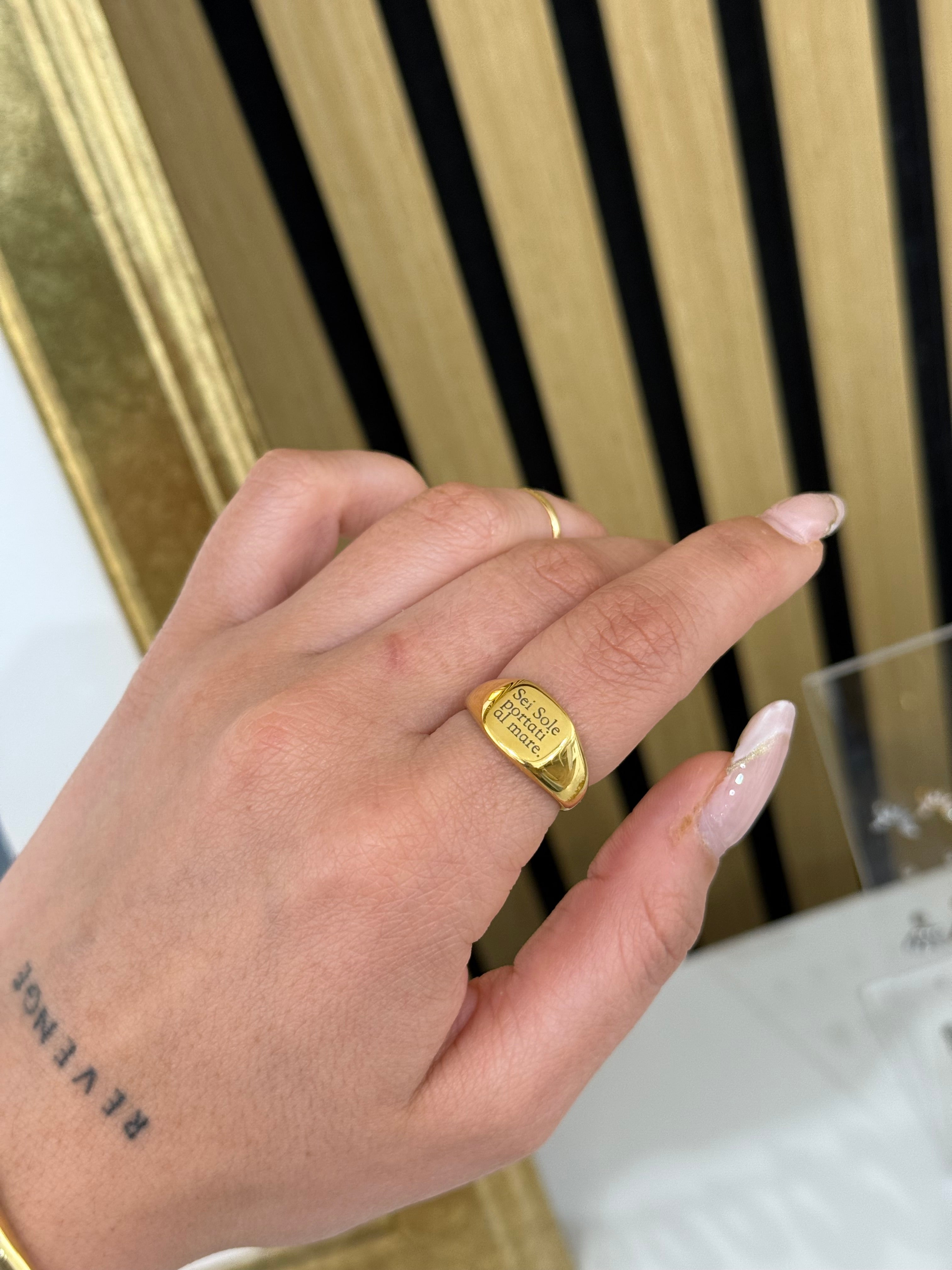 Anello Dedicati Un messaggio personalizzabile - Bilè
