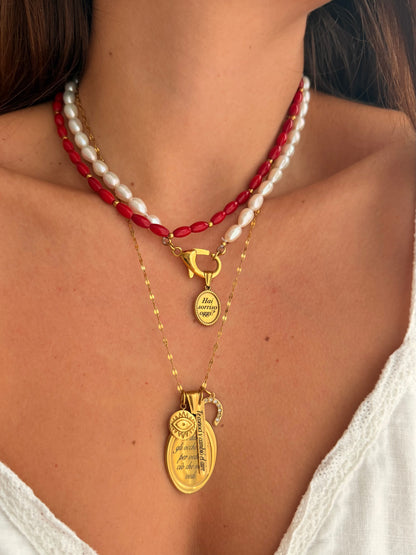 Collana Intensa Passione con moschettone porta ciondoli