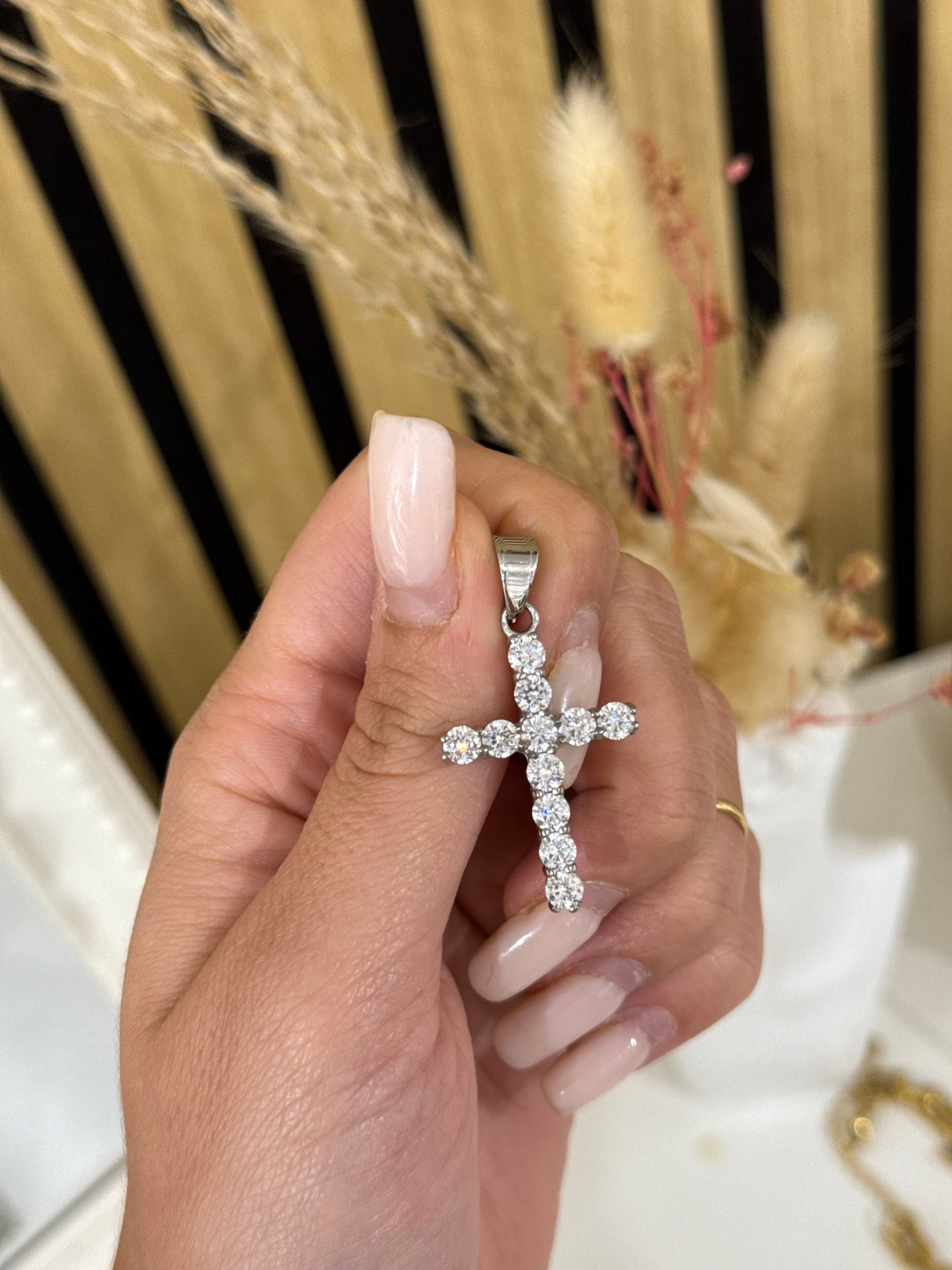 Ciondolo croce dama - Bilè